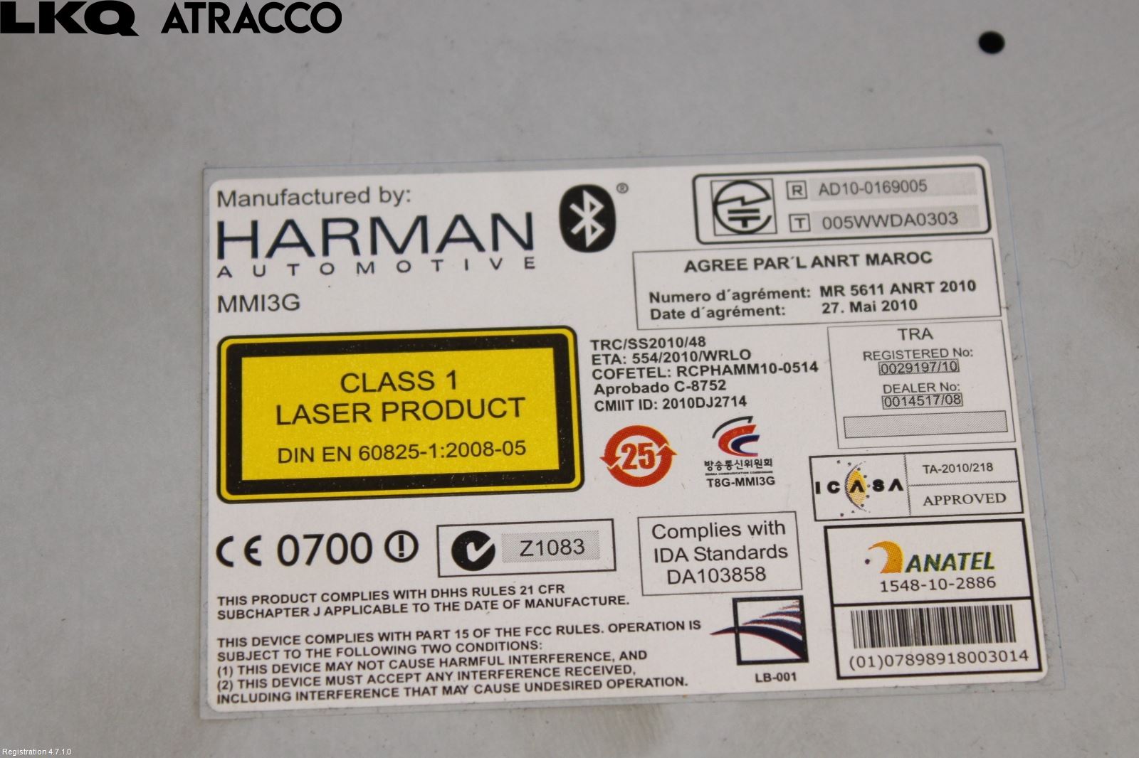 Audi A6 ALLROAD 12-18 Stereo Radio Med Cd