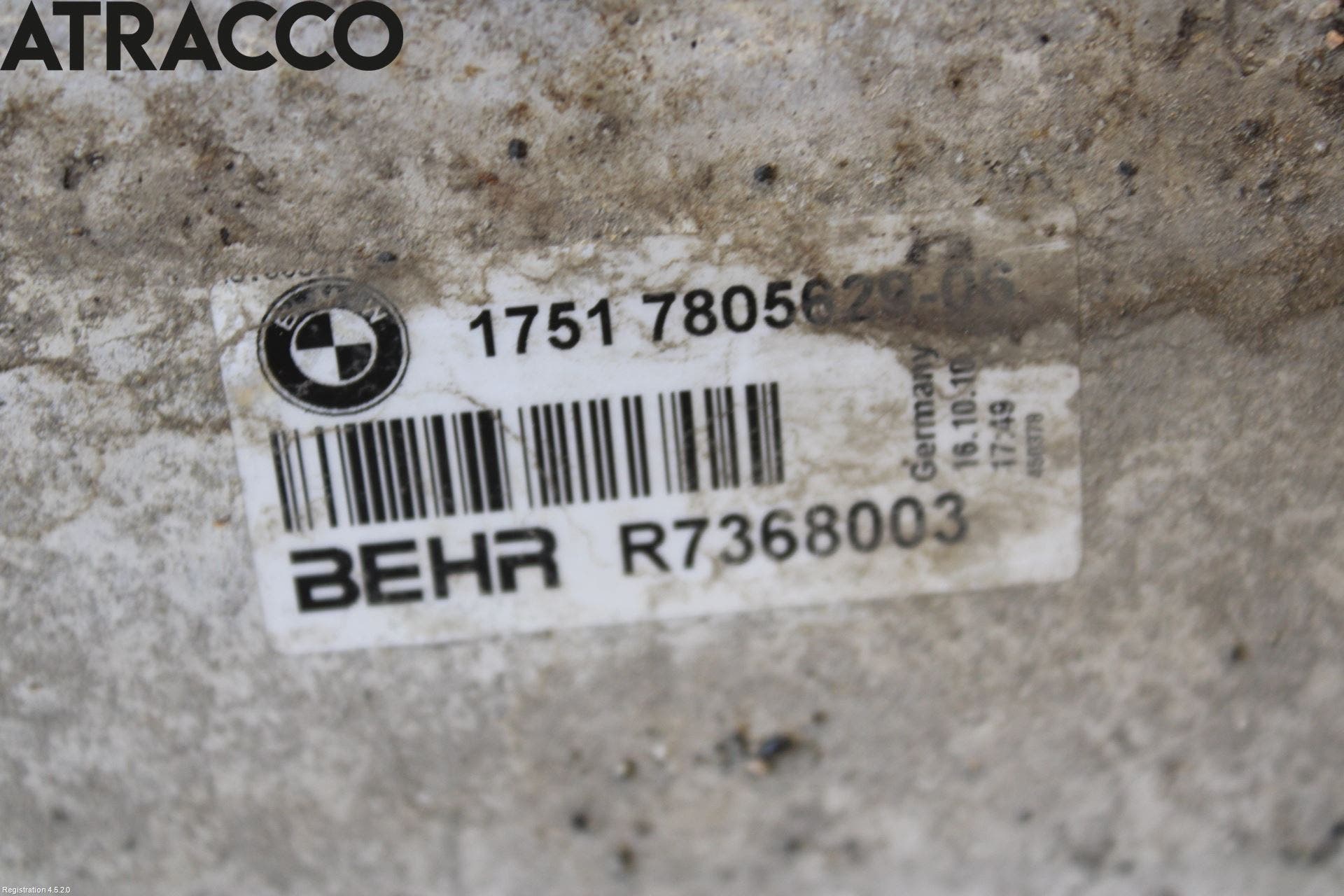 BMW 5 F10/F11/F18 09-17 Intercooler Radiator