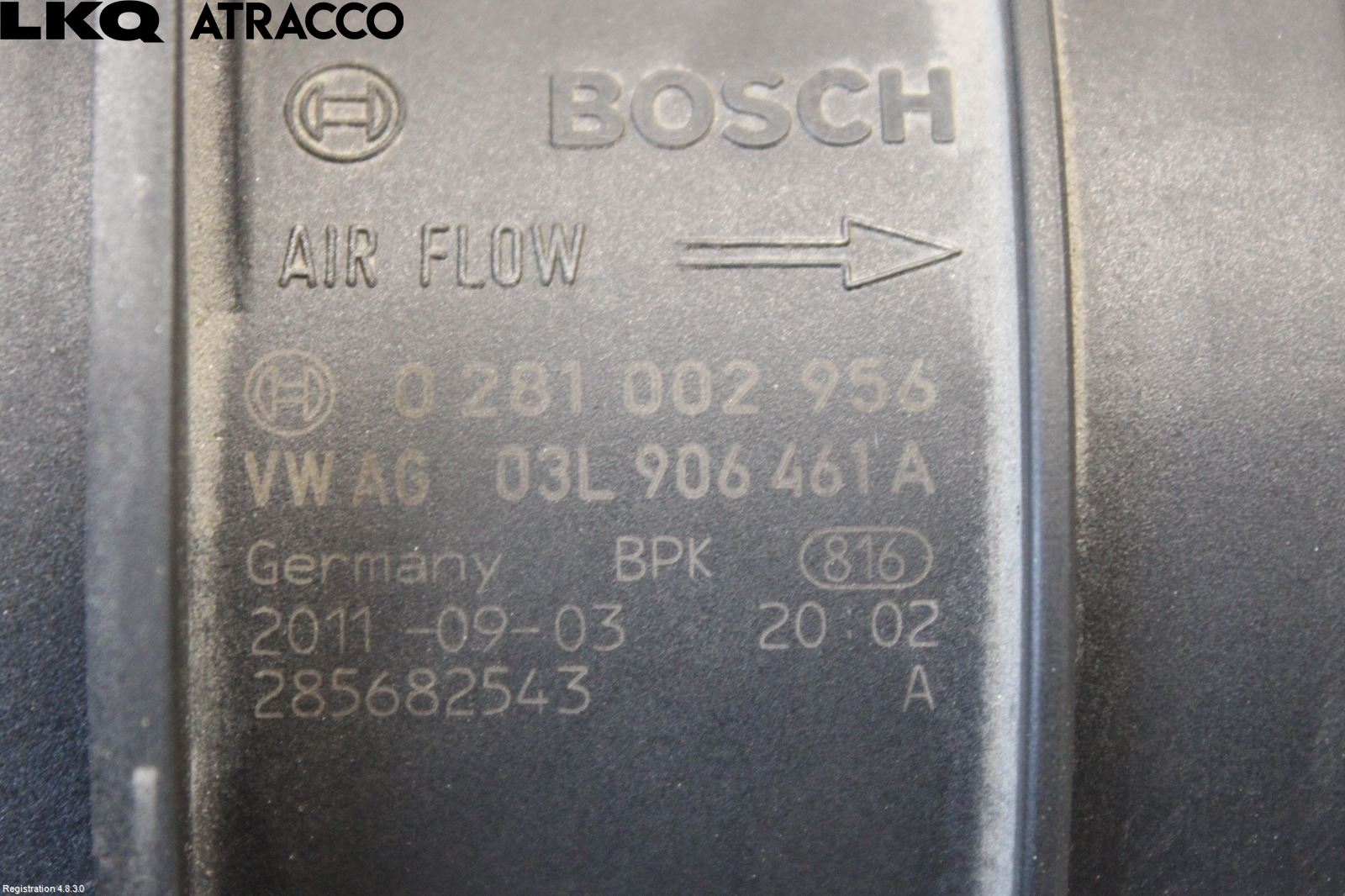 Volkswagen VW GOLF VI 09-13 Inns Luftmassemåler