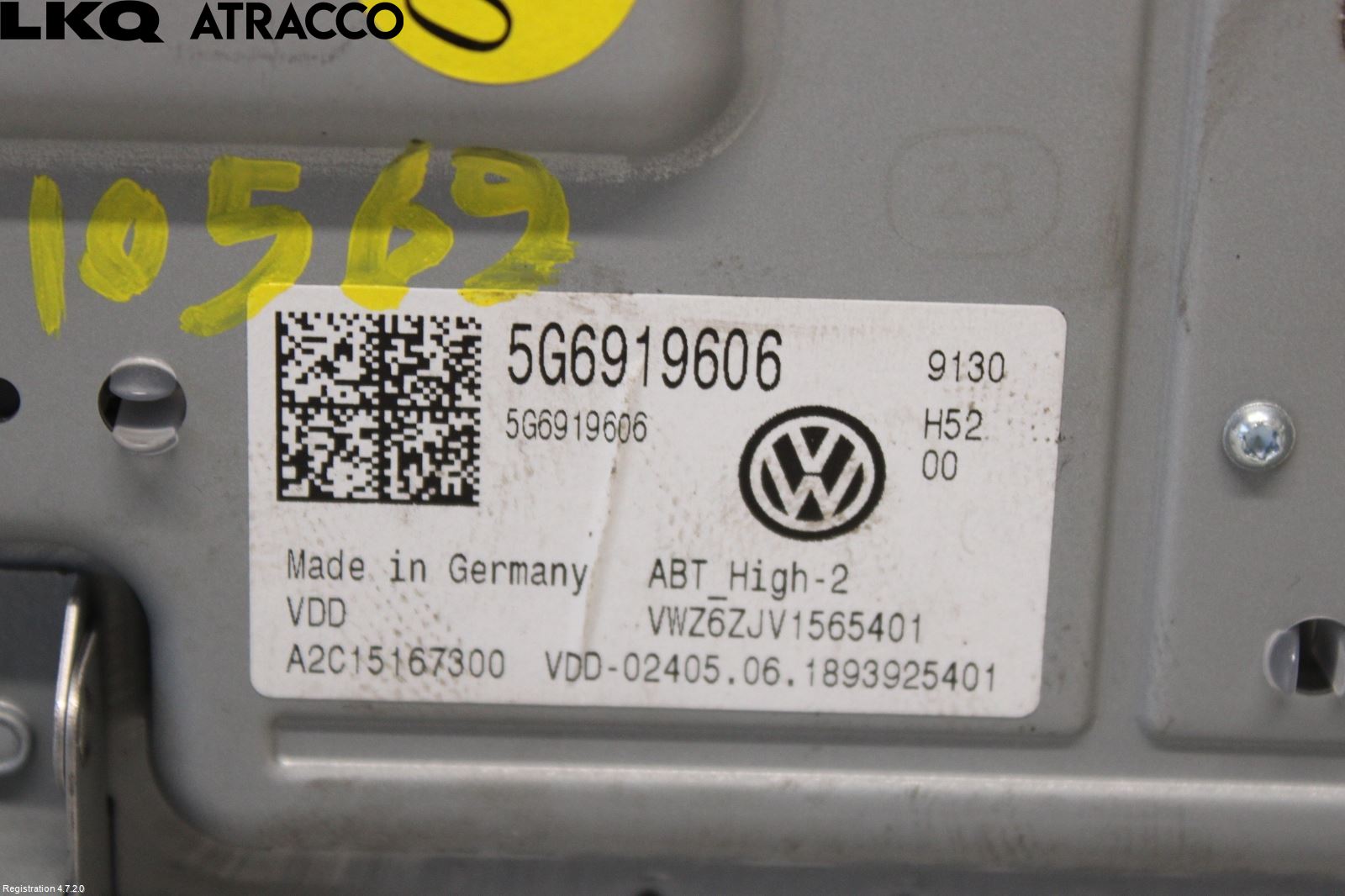 Volkswagen VW GOLF / E-GOLF VII 13-20 Multifunktionsdisplay