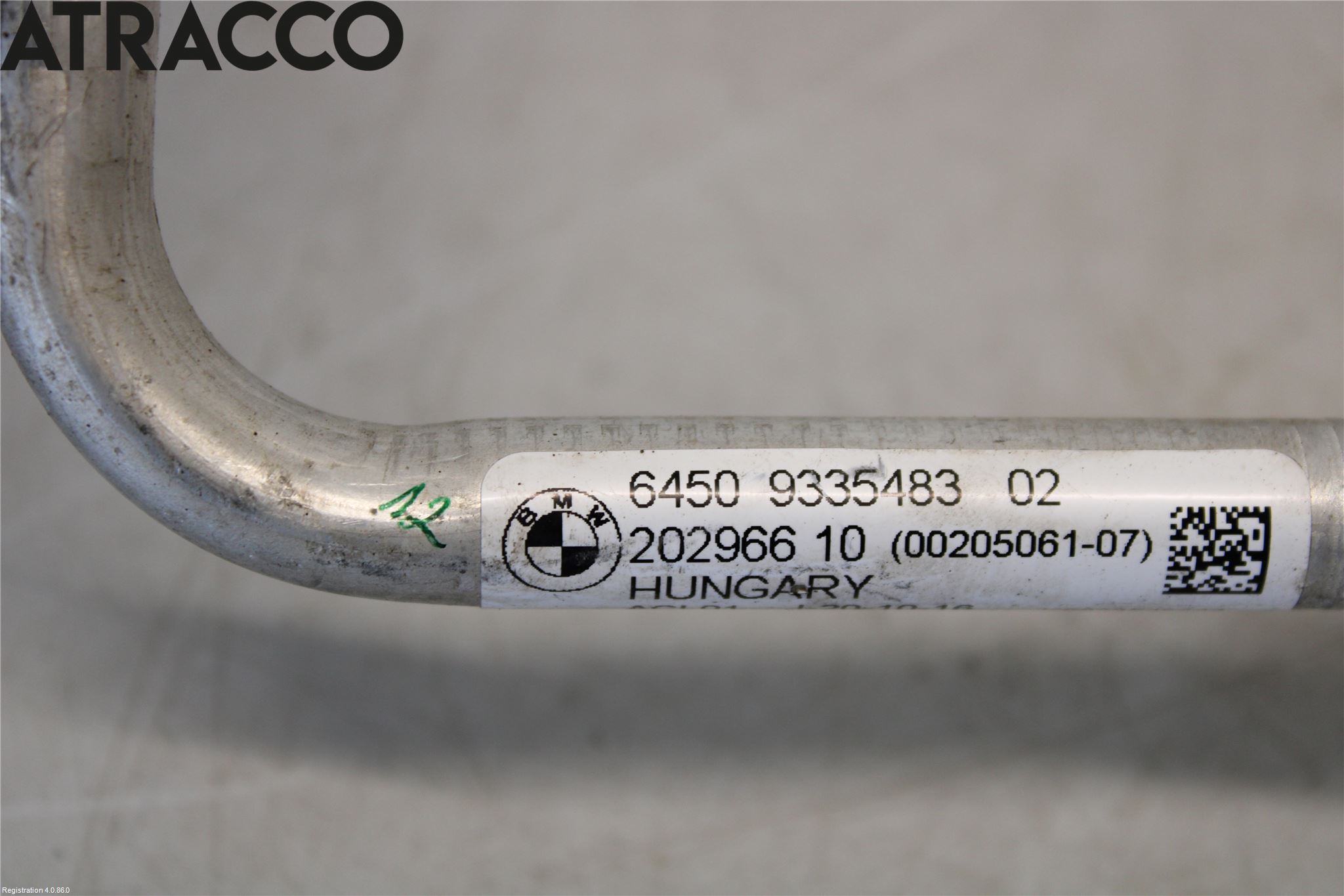 BMW i3 I01 13-22 Varme Ac Slange - Rør