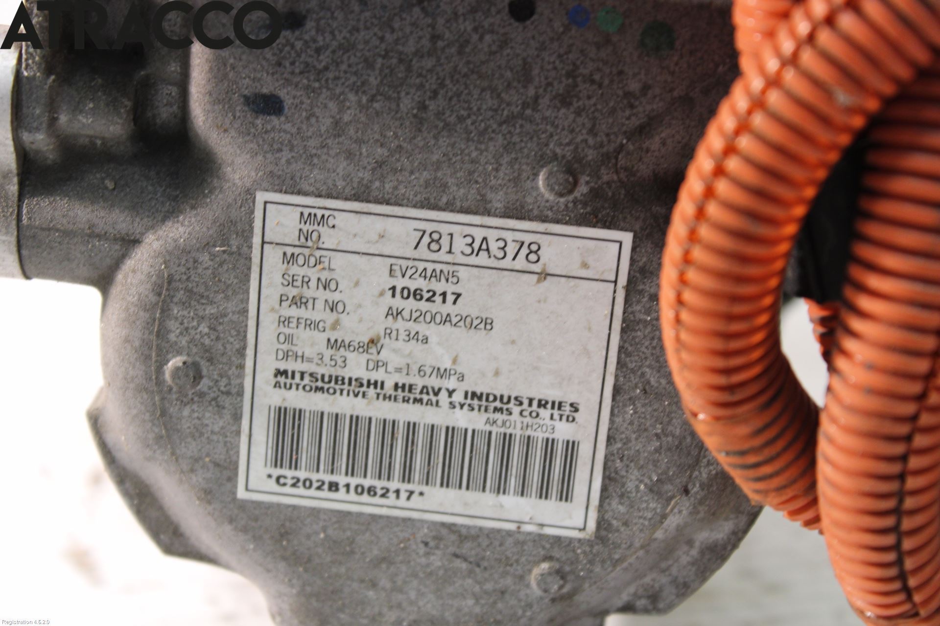 Mitsubishi OUTLANDER 13-21 Varme Ac Kompressor