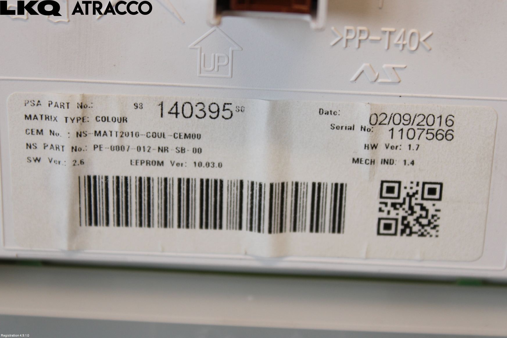 Peugeot 2008 13-20 Instr Kombinert