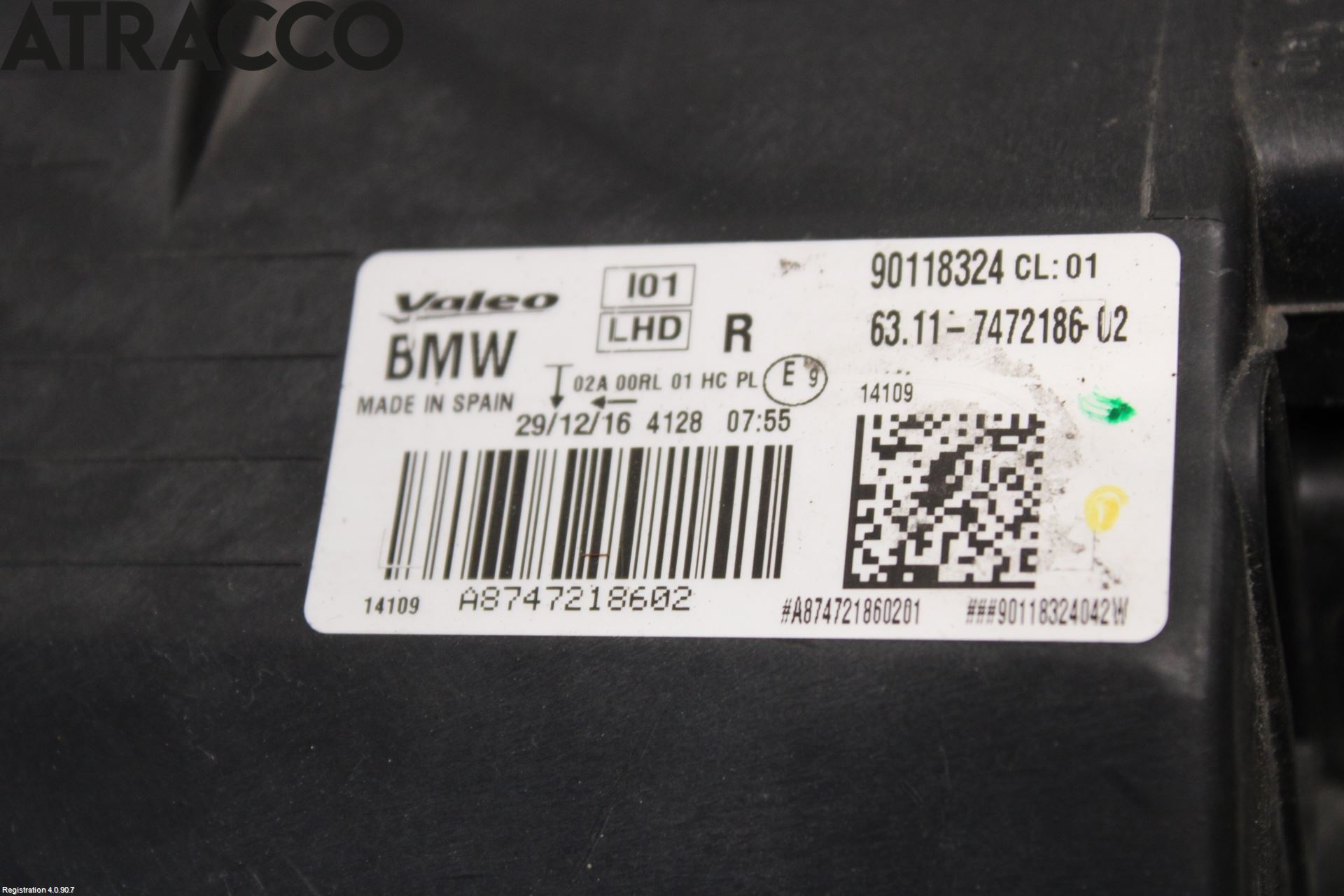 BMW i3 I01 13-22 Frontlykt Høyre