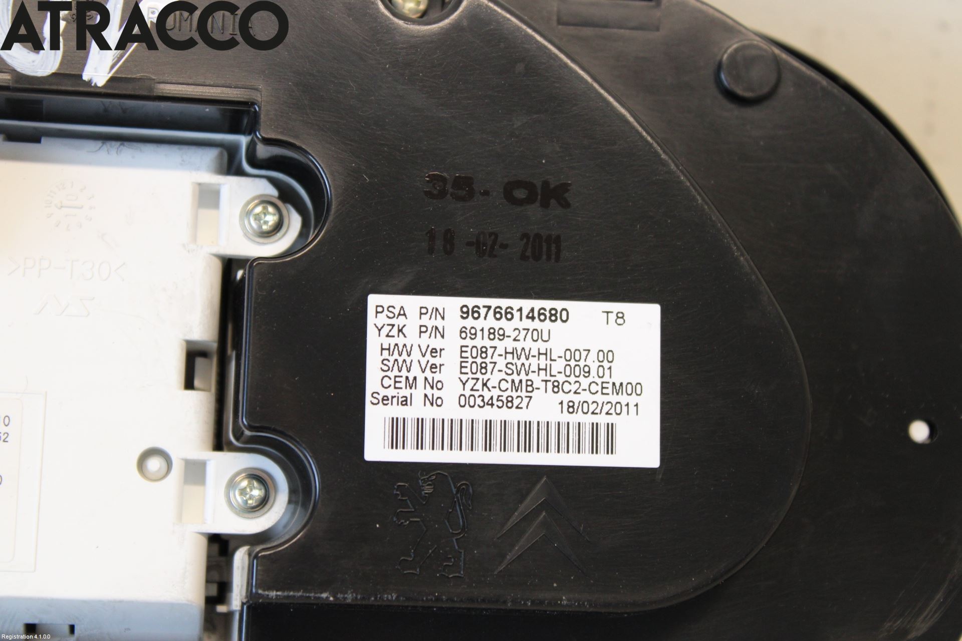 Peugeot 5008 10-16 Instr Kombinert