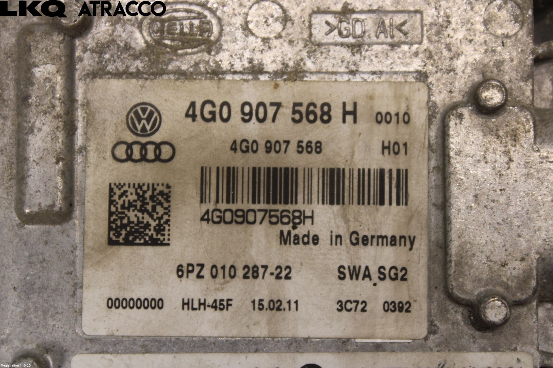Audi A7/S7 4G 11-17 Sensor Kollisjonsbeskyttelse