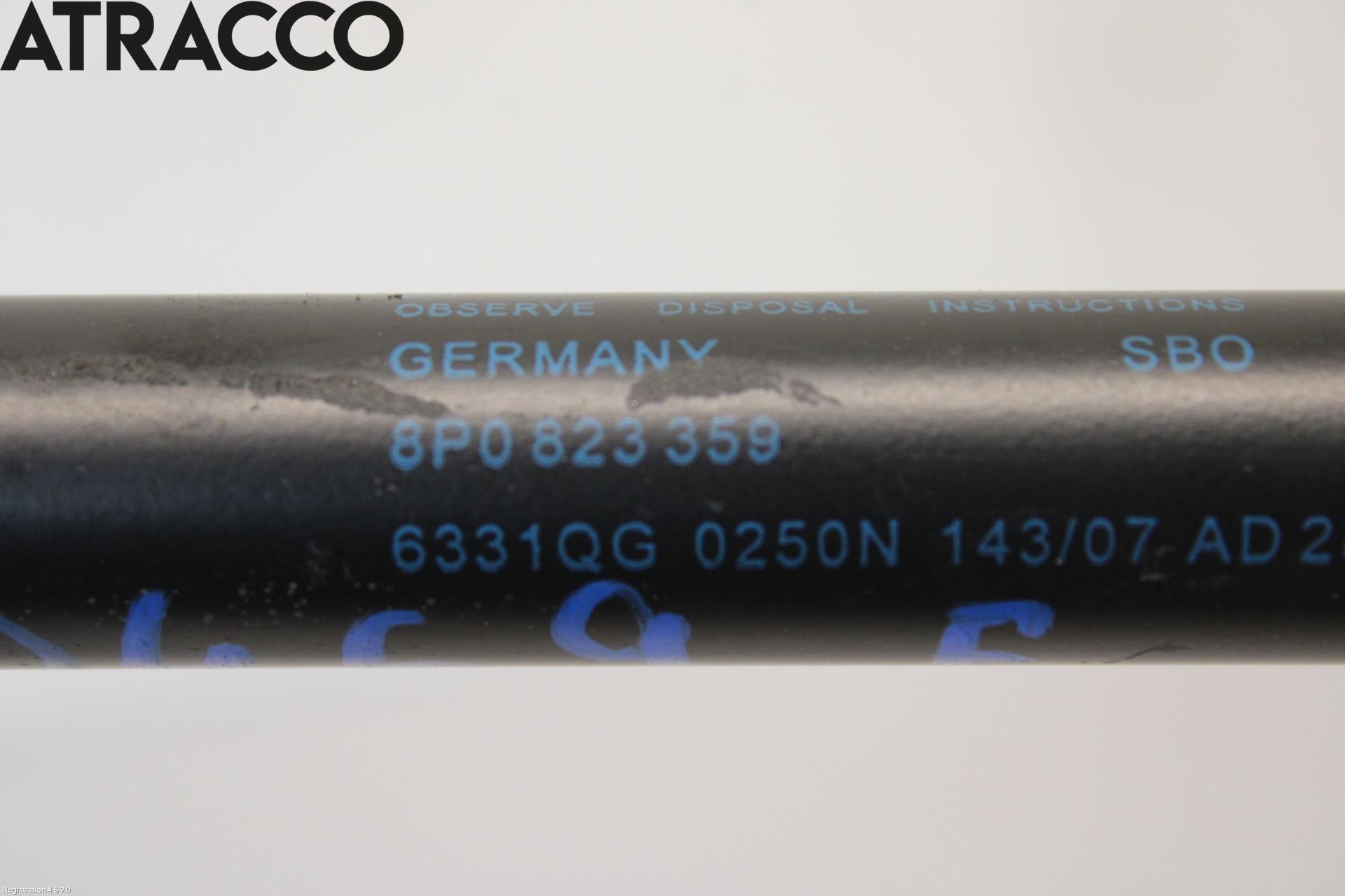 Audi A3/S3 05-13 Panser Demper-Gassfjær