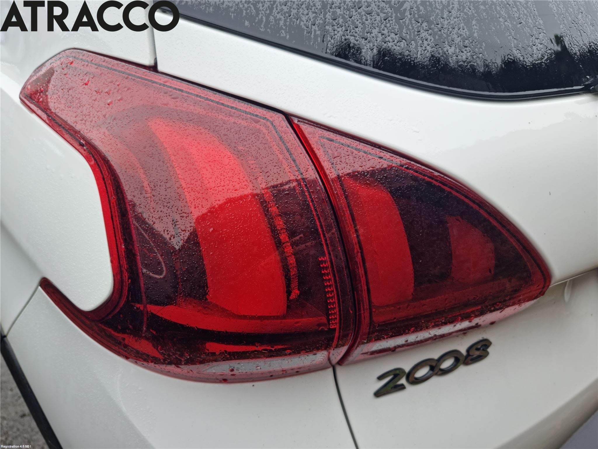 Peugeot 2008 13-20 Baklykt Venstre  På Luke(Indre