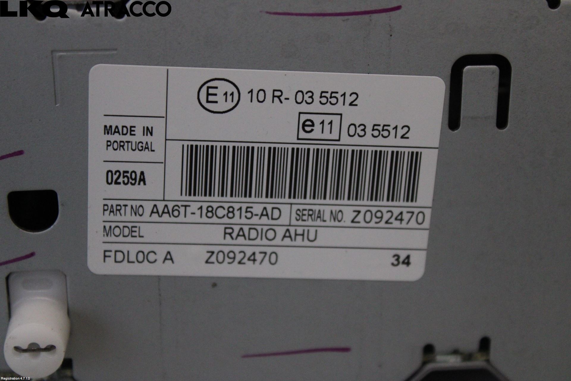 Ford FIESTA 09-12 Stereo Radio Med Cd