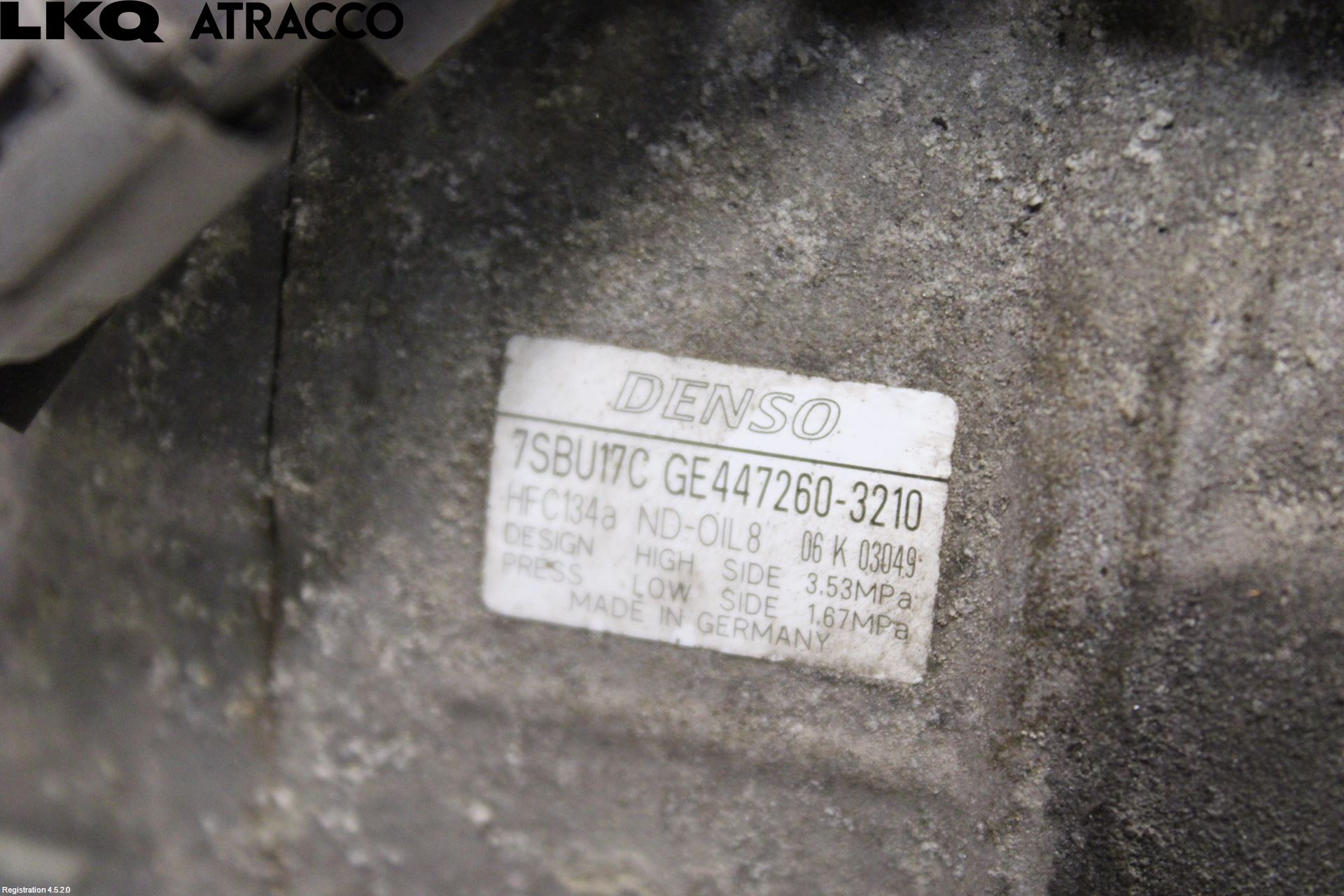 BMW 5 E60/61 Sed/Tou 02-10 Varme Ac Kompressor