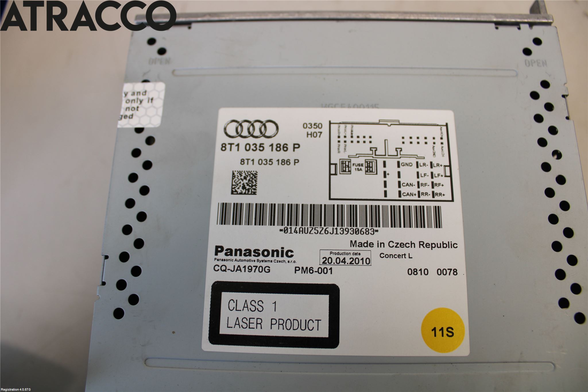 Audi A4/S4 08-11 Stereo Radio Med Cd