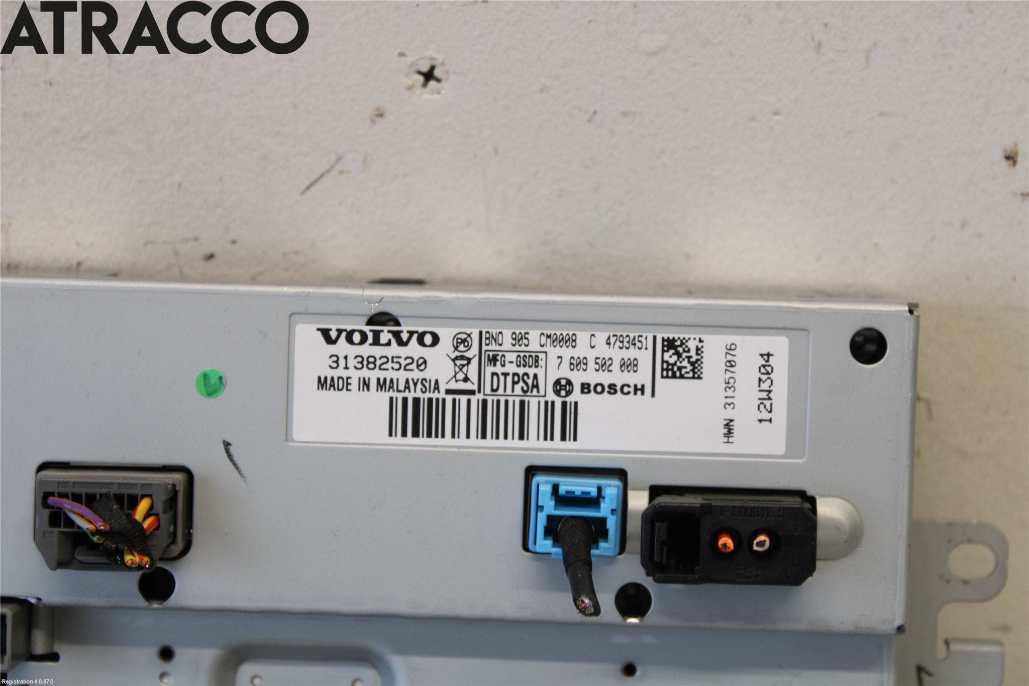 Volvo V40 12-19 Multifunktionsdisplay