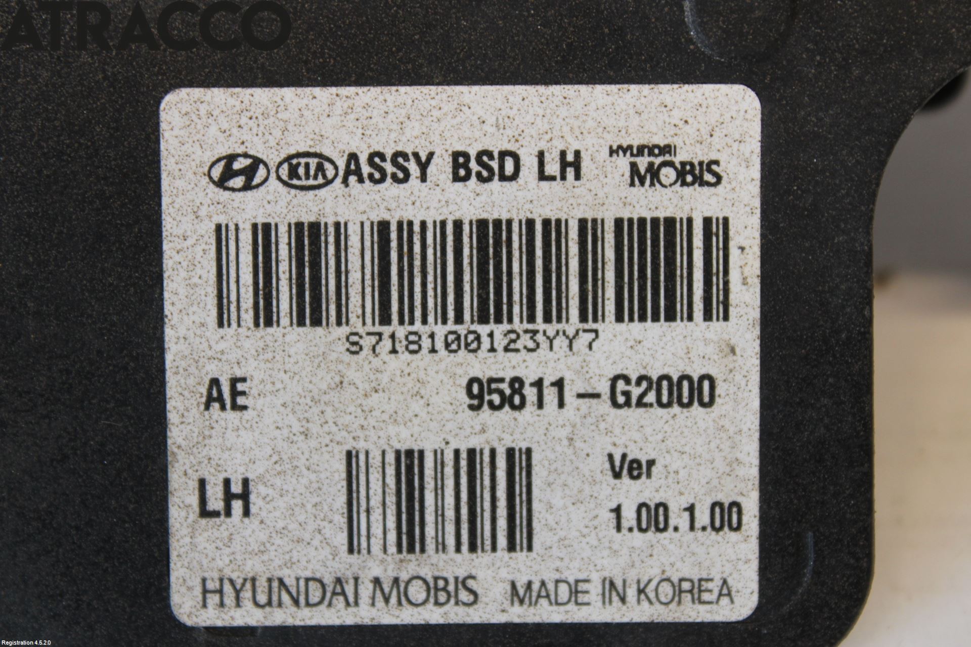 Hyundai IONIQ AE 17-22 Sensor Kollisjonsbeskyttelse