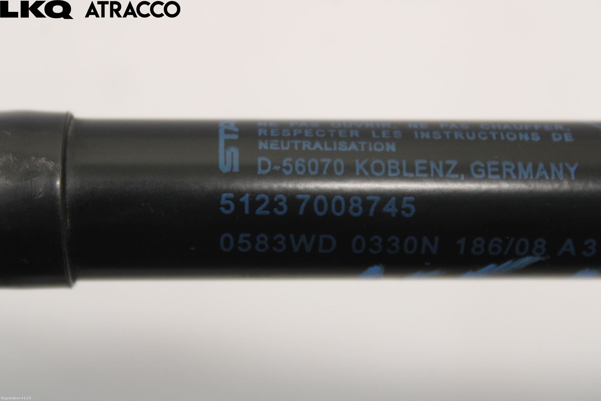 BMW 5 E60/61 Sed/Tou 02-10 Panser Demper-Gassfjær