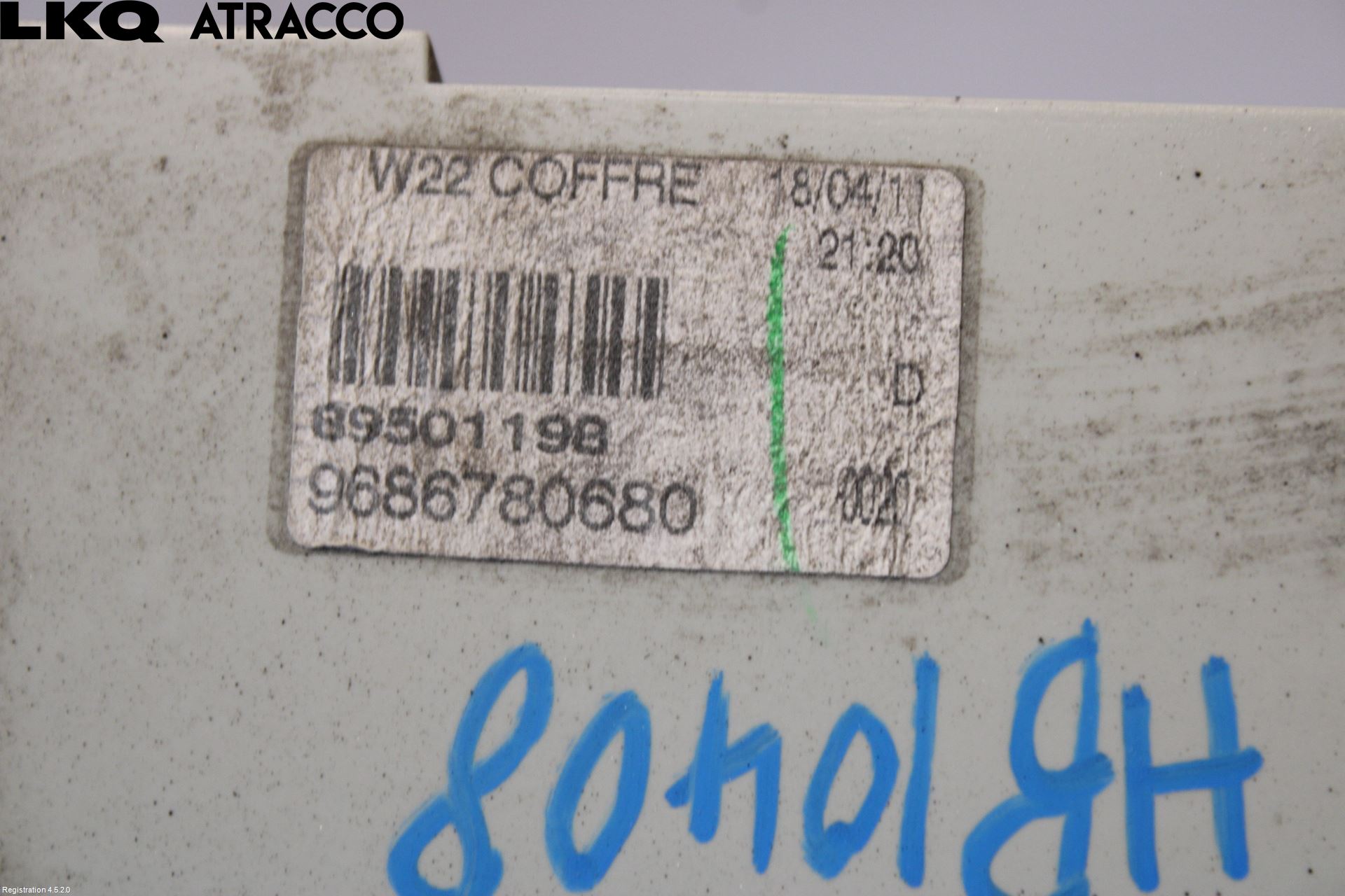 Peugeot 508 11-18 Baklykt Høyre  På Luke(Indre)