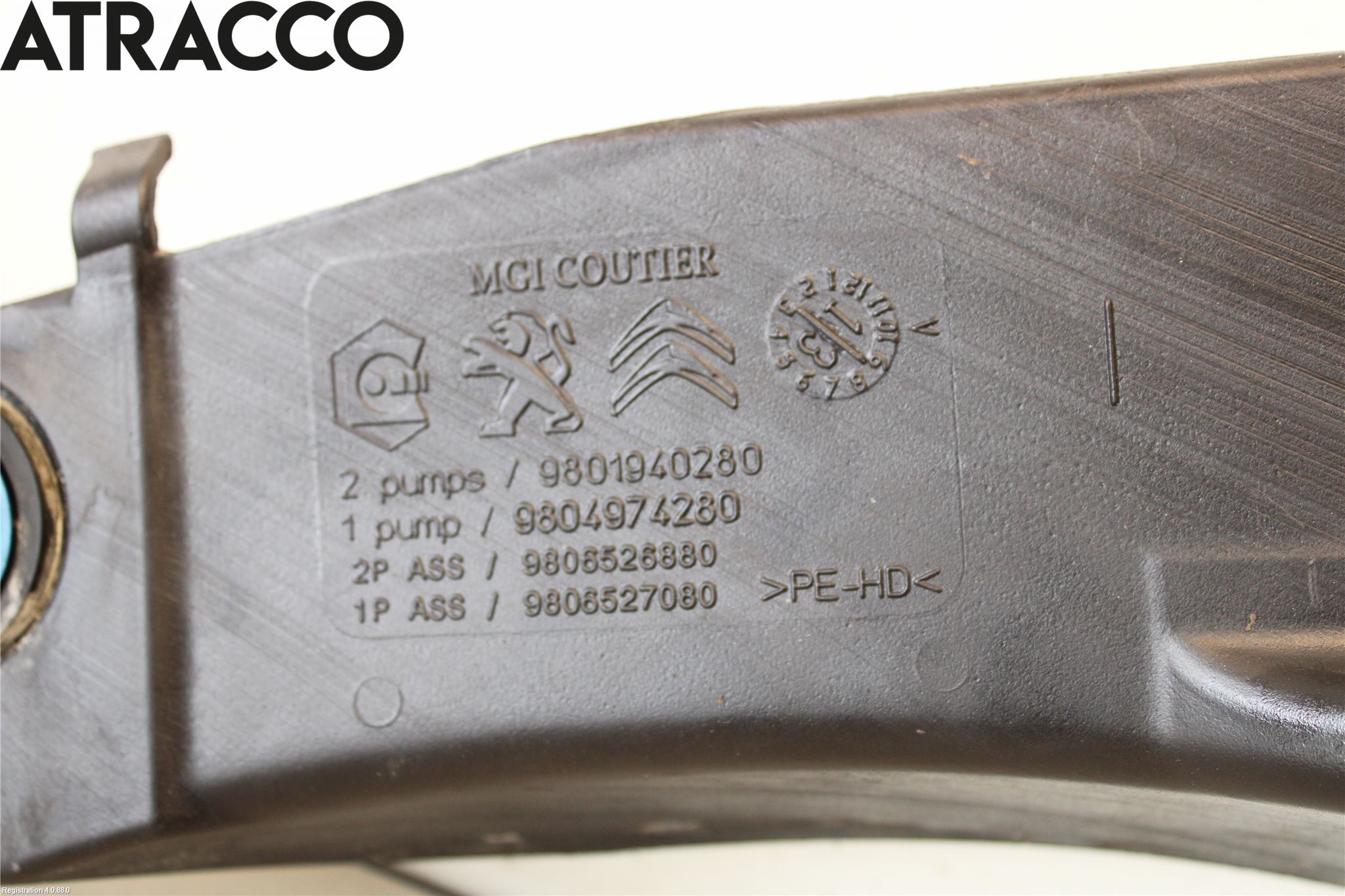 Peugeot 308 14-21 Spylerbeholder Frontrute-Lykte