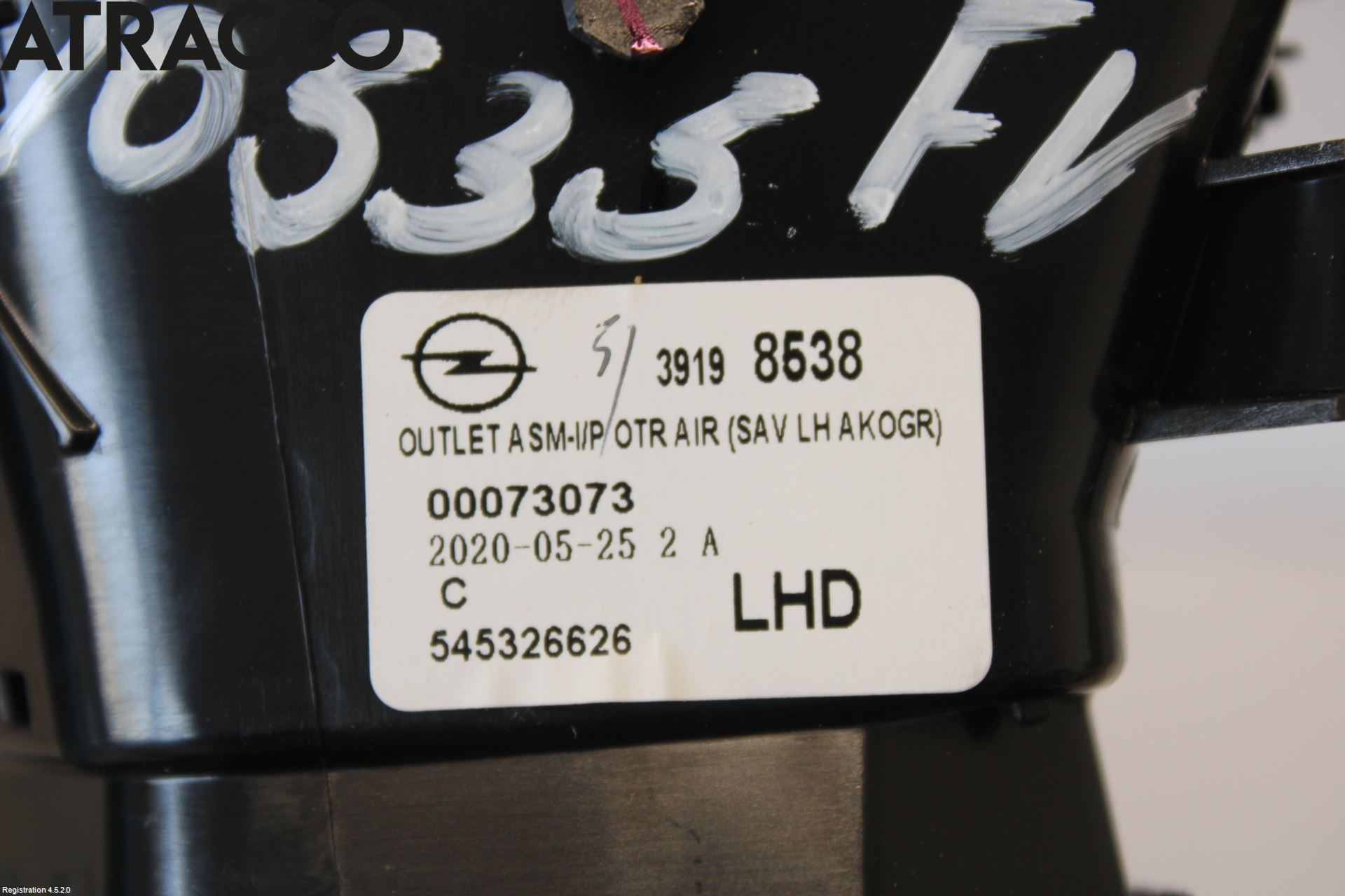 Opel CORSA F, CORSA-E 20- Dashbord Kanal - Dyse