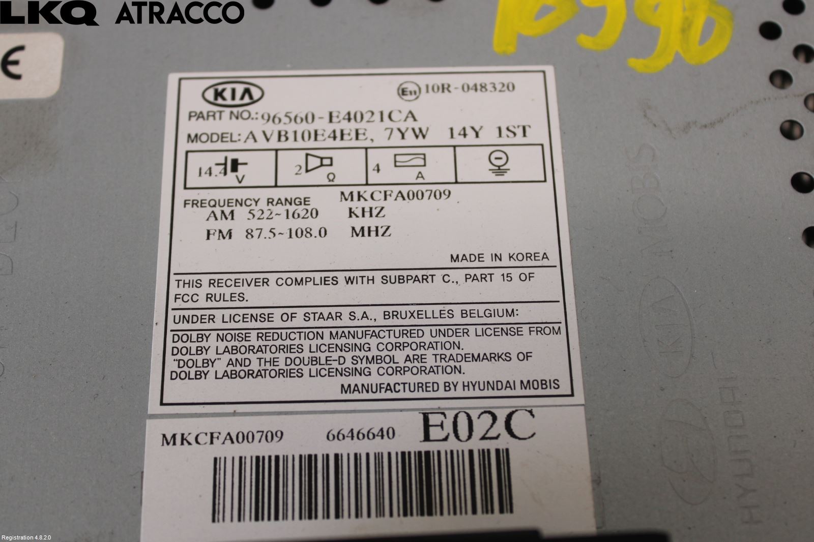 Kia SOUL 09- Stereo Radio