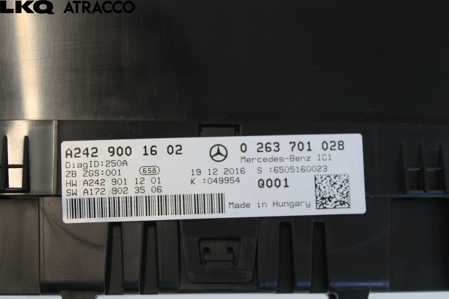 Mercedes-Benz MB B-KLASS (W246/W242) 12-19 Instr Kombinert