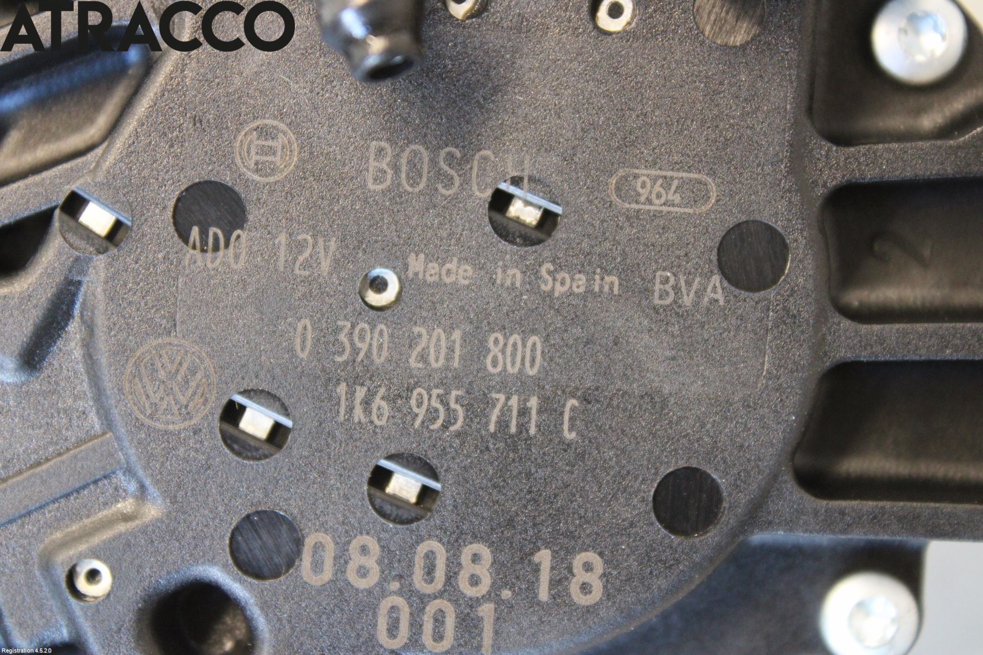 Volkswagen VW GOLF V 04-09 Viskermotor Bakluke