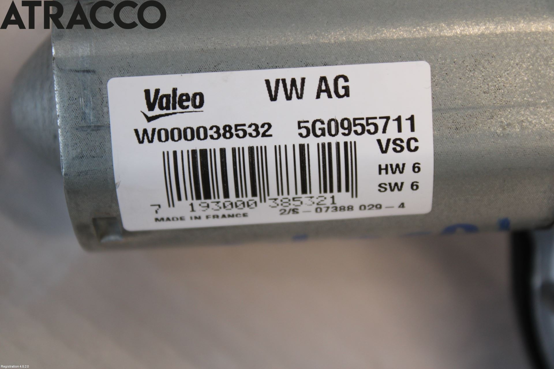 Volkswagen VW GOLF / E-GOLF VII 13-20 Viskermotor Bakluke