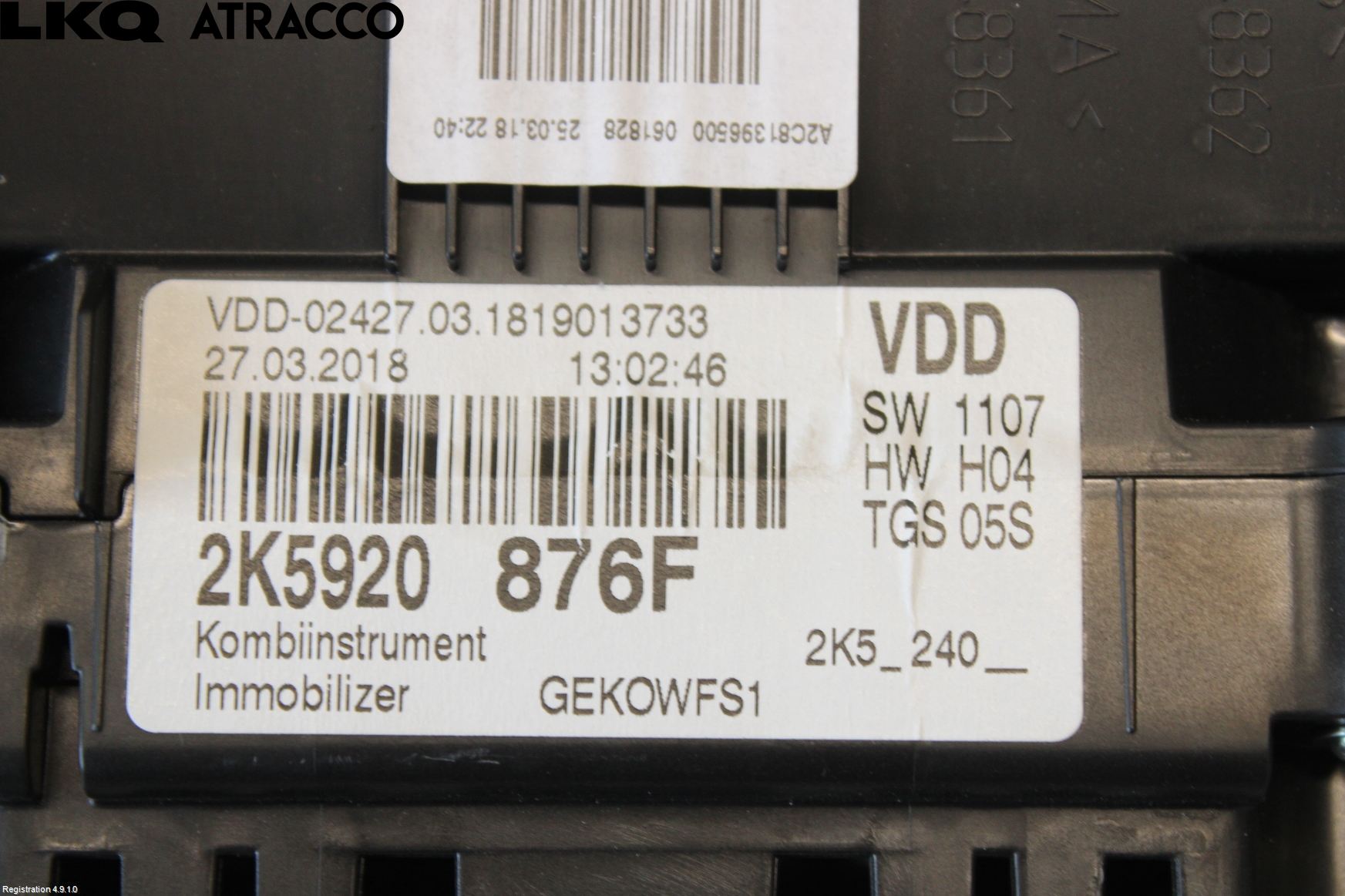 Volkswagen VW CADDY 16-20 Instr Kombinert