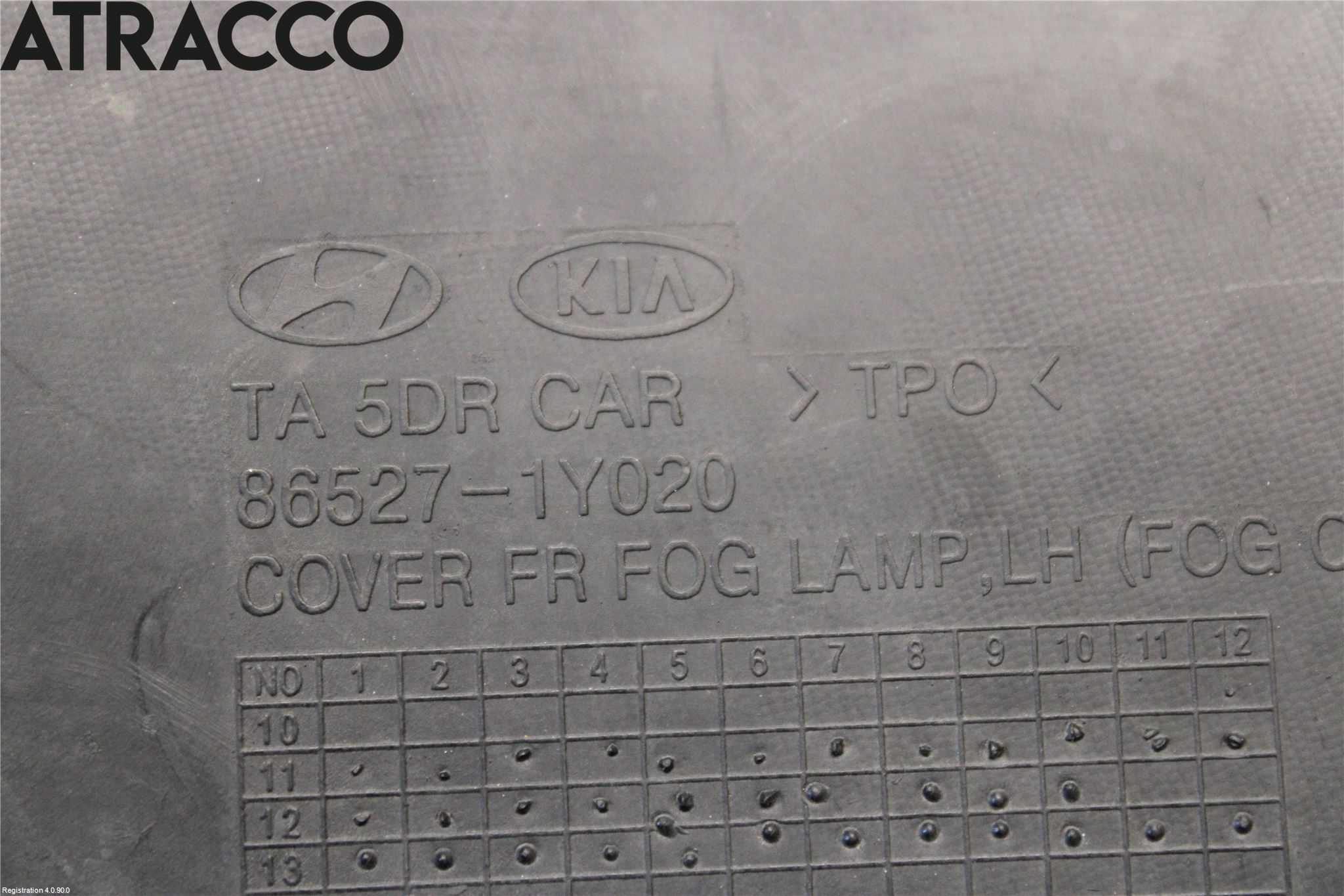 Kia PICANTO 12-17 Frontlykt Kurve-Tåkelys Ramme