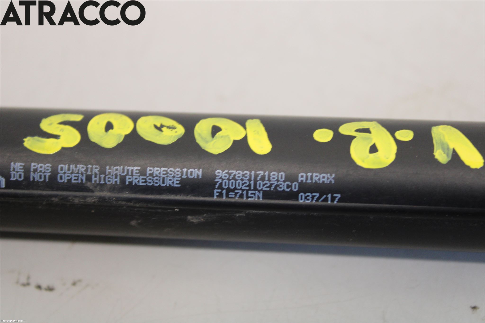 Peugeot 2008 13-20 Bakluke Demper-Gassfjær