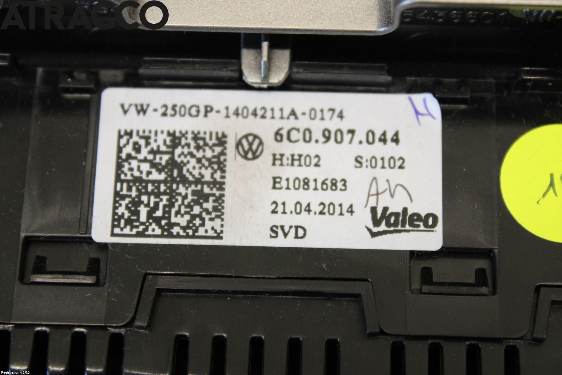 Volkswagen VW POLO 10-17 Varme Ac Betjening-Display