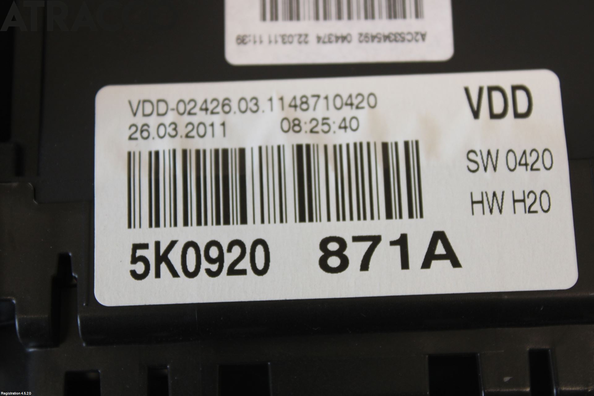 Volkswagen VW GOLF VI 09-13 Instr Kombinert