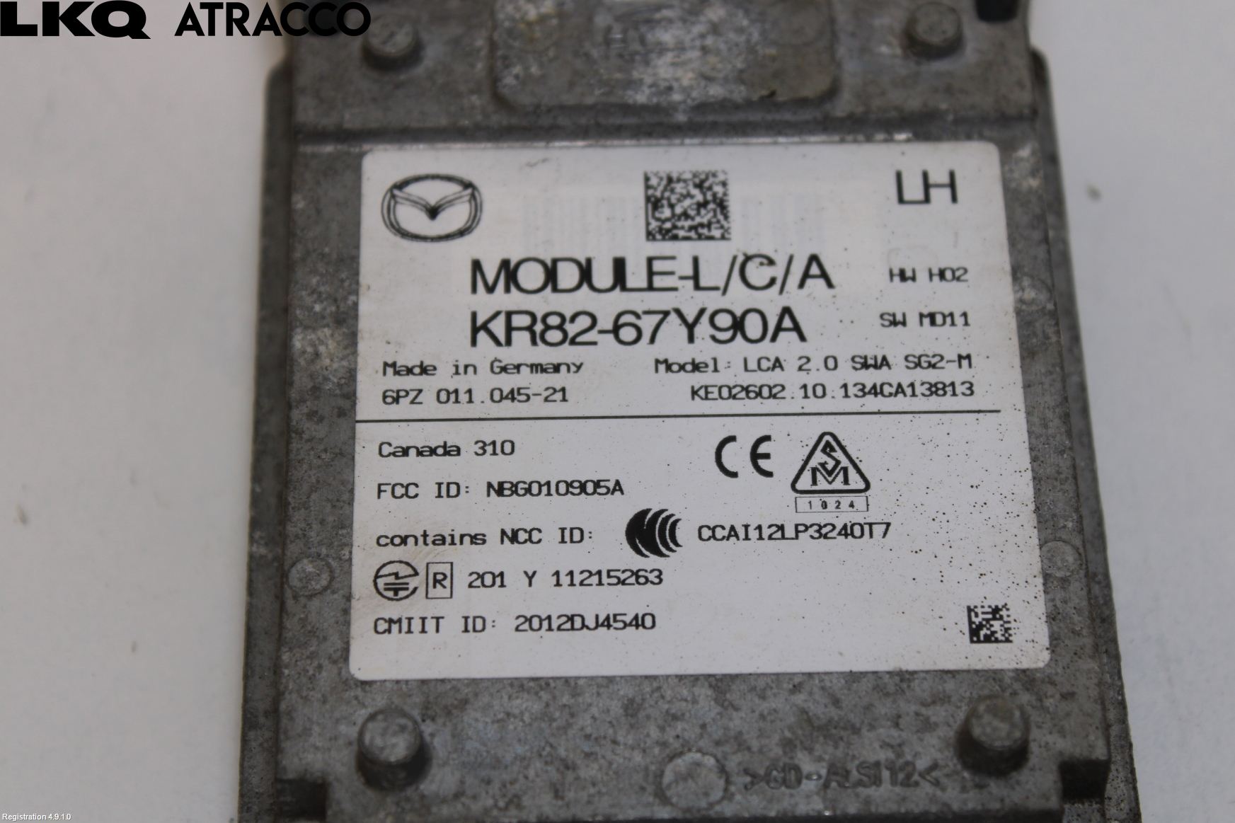 Mazda CX-5 12-17 Sensor Kollisjonsbeskyttelse