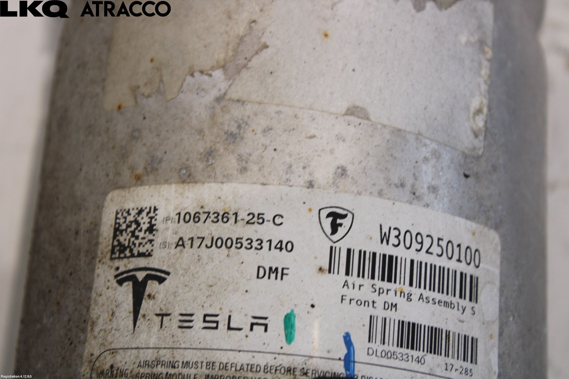 Tesla MODEL S 13- Nivåreg Belg - Luftpute