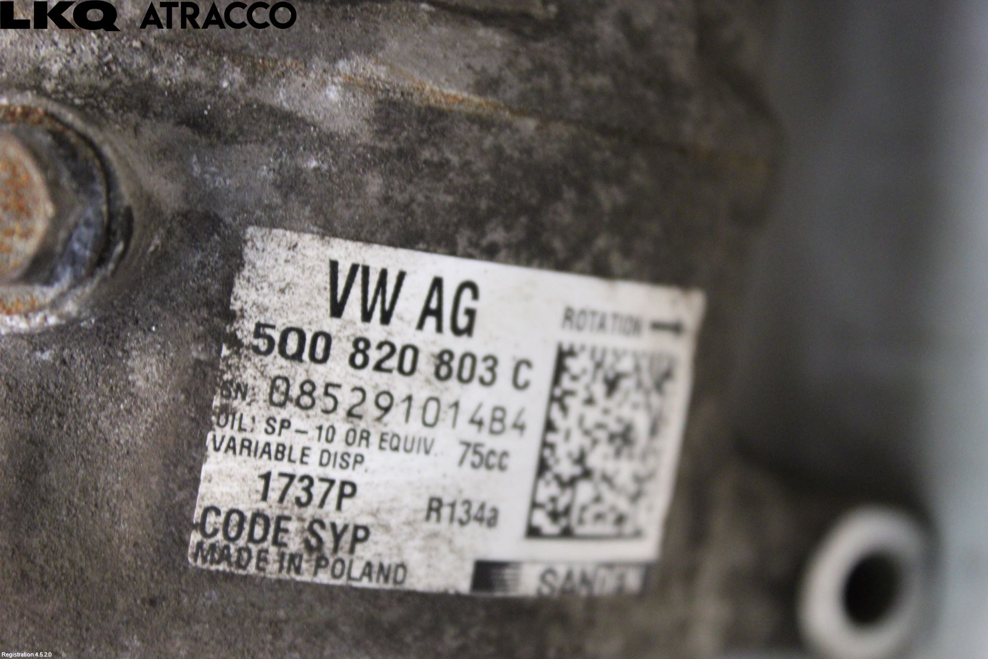 Audi A3/S3 05-13 Varme Ac Kompressor