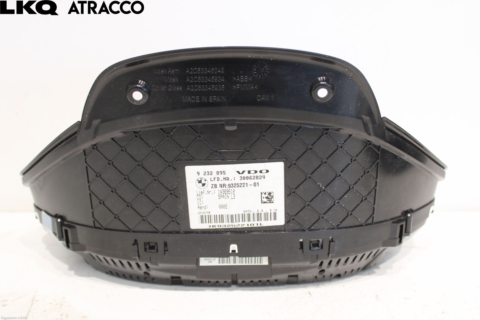 BMW 3 F30/F31/F80 12-19 Instr Kombinert