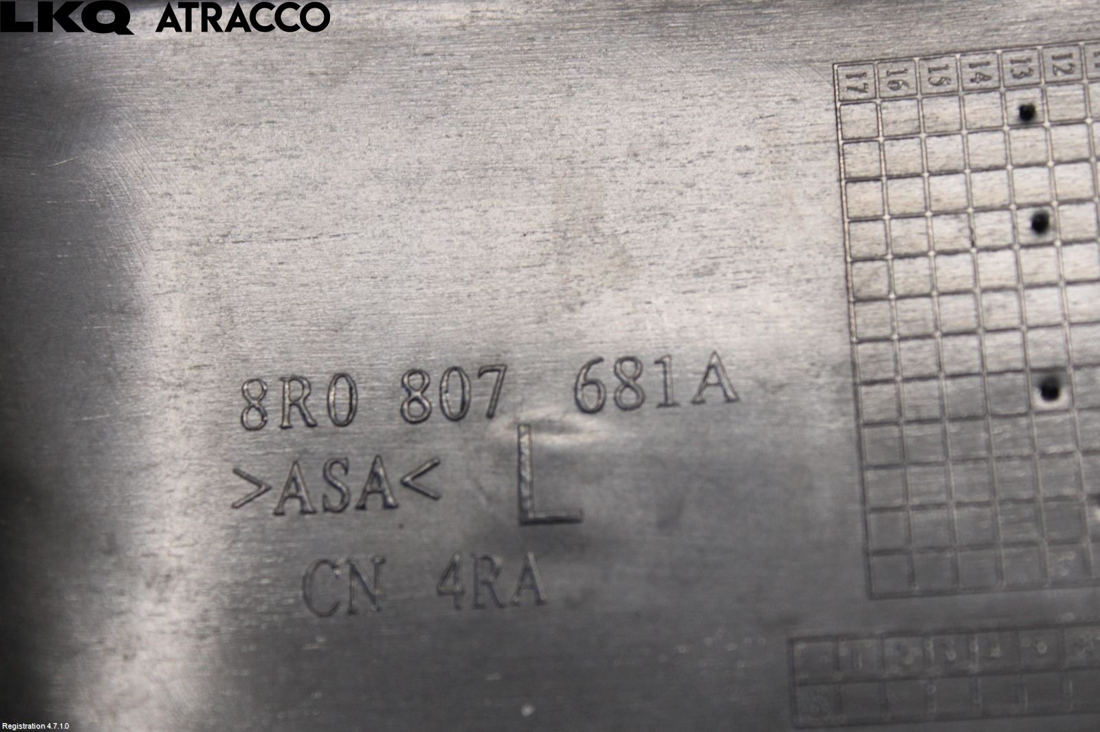 Audi Q5 09-16 Frontlykt Kurve-Tåkelys Ramme