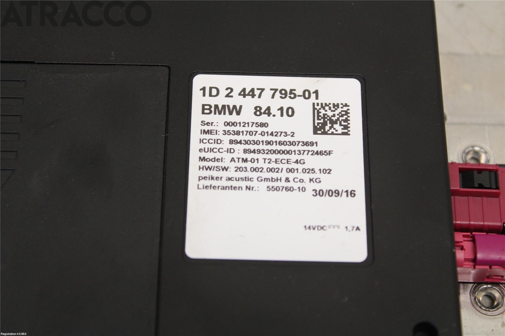 BMW 3 GT F34 13-19 Styreenhet Øvrig