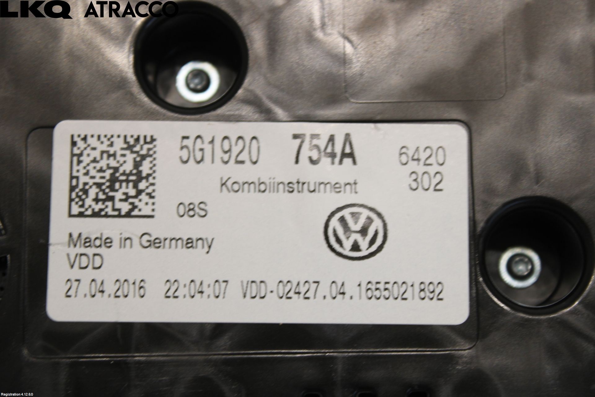 Volkswagen VW GOLF / E-GOLF VII 13-20 Instr Kombinert