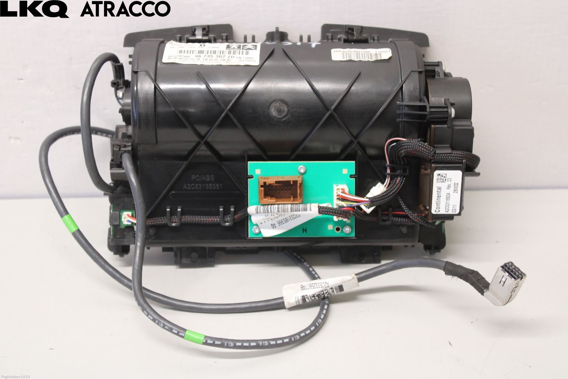 Peugeot 5008 10-16 Instr Skjerm Dvd-Gps-Ac-Tlf