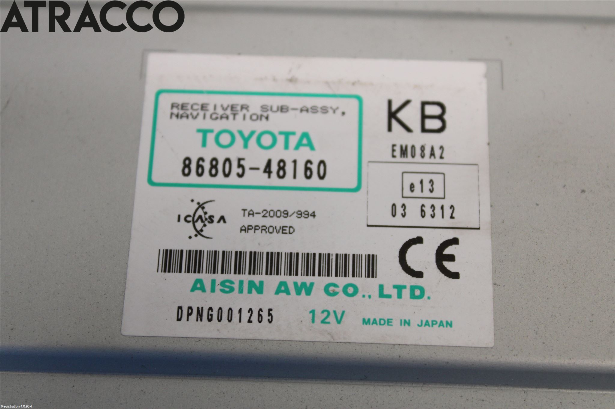 Lexus CT 200h Stereo Radio