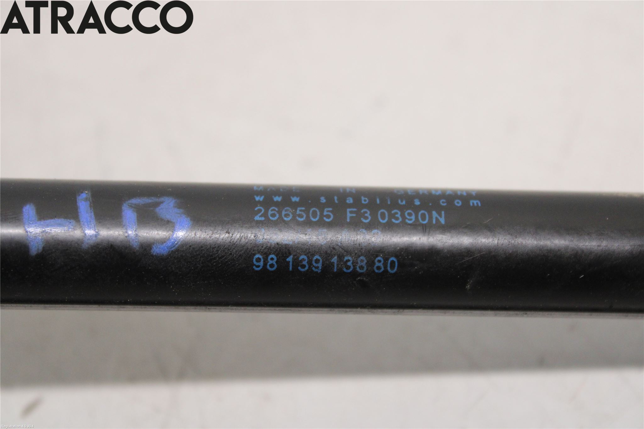 Citroen C4 CACTUS 14-20 Bakluke Demper-Gassfjær