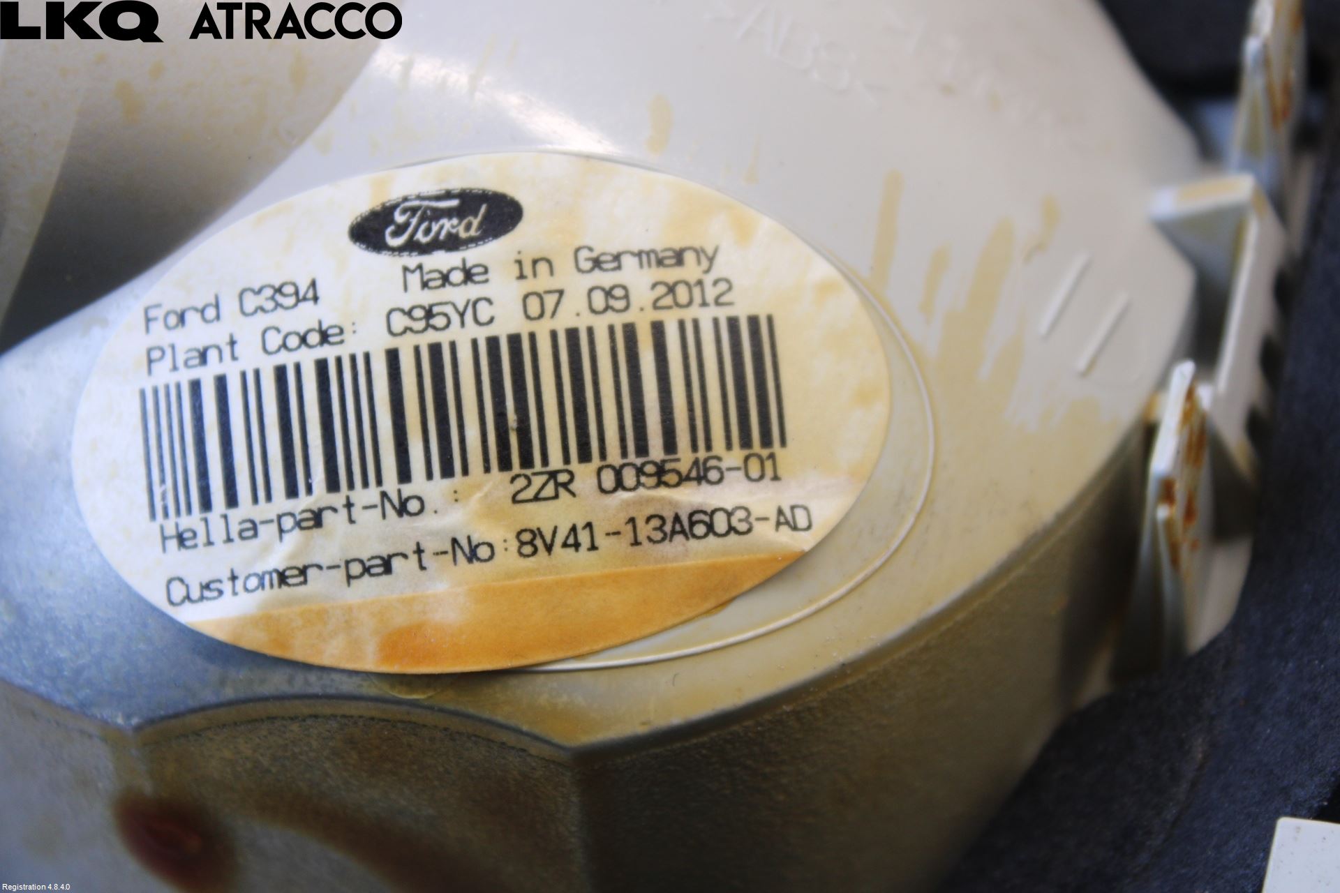 Ford KUGA 08-12 Baklykt Venstre  På Luke(Indre