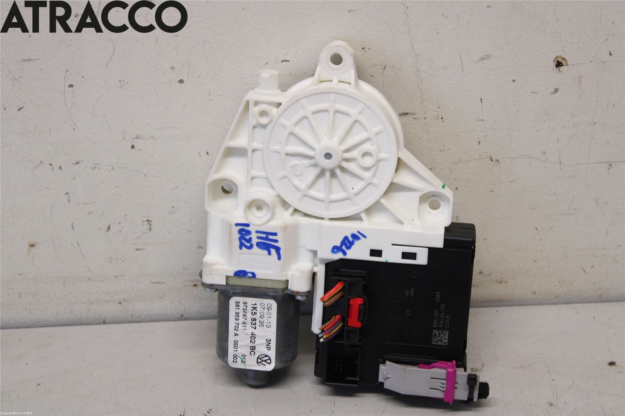 Volkswagen VW GOLF VI 09-13 Vindusheismotor