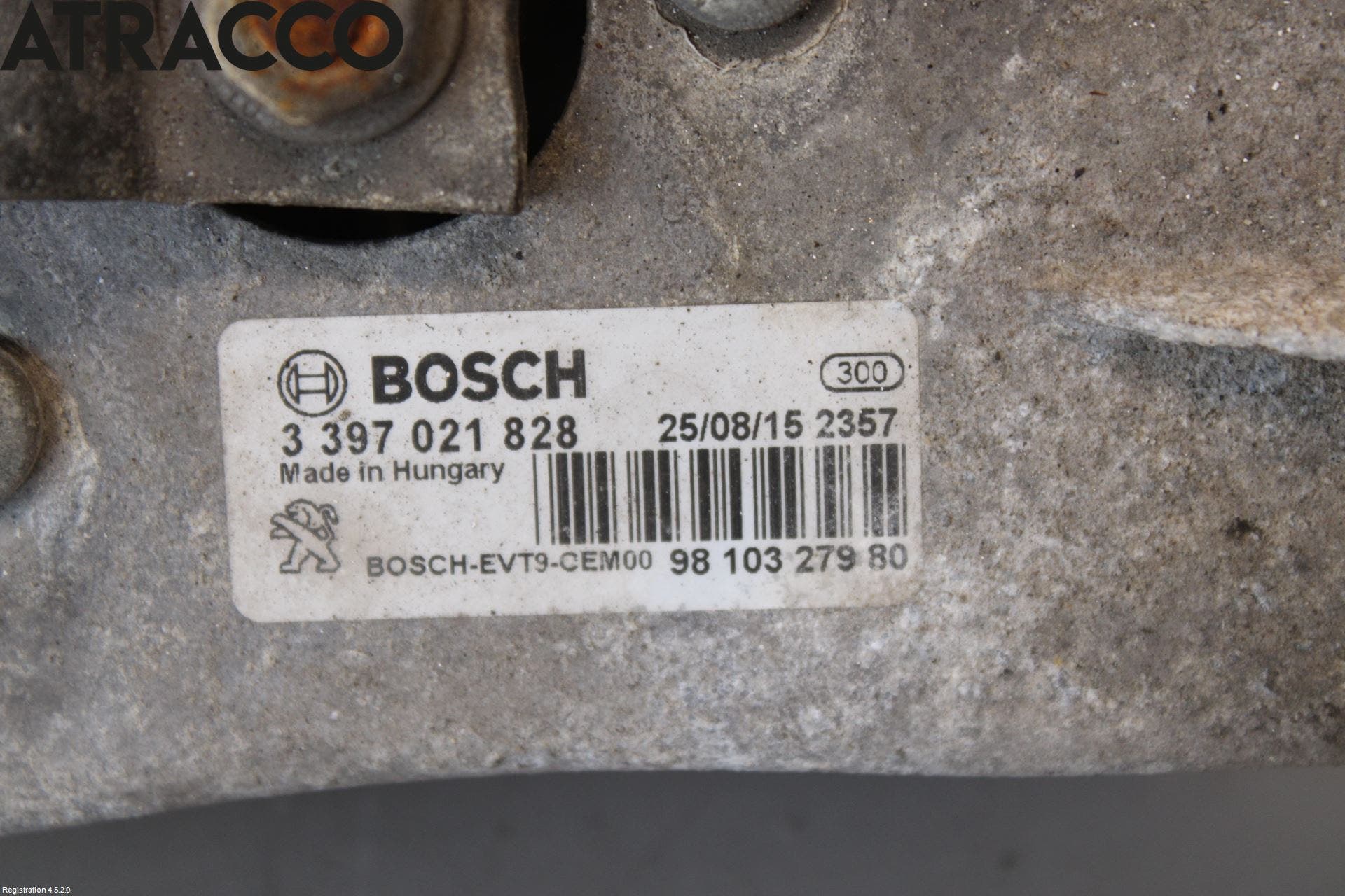 Peugeot 308 14-21 Viskermotor Frontrute