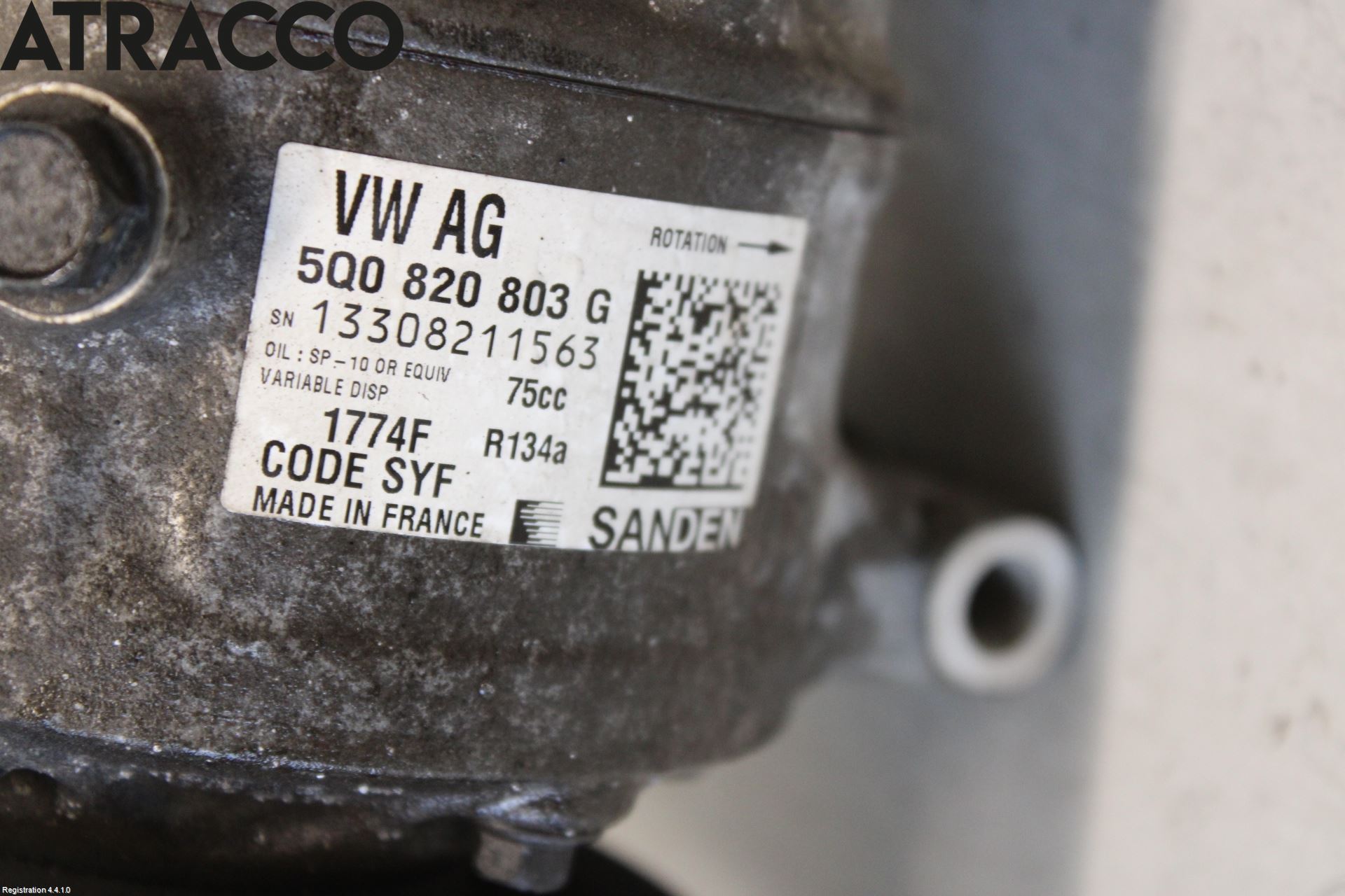 Volkswagen VW CADDY 16-20 Varme Ac Kompressor