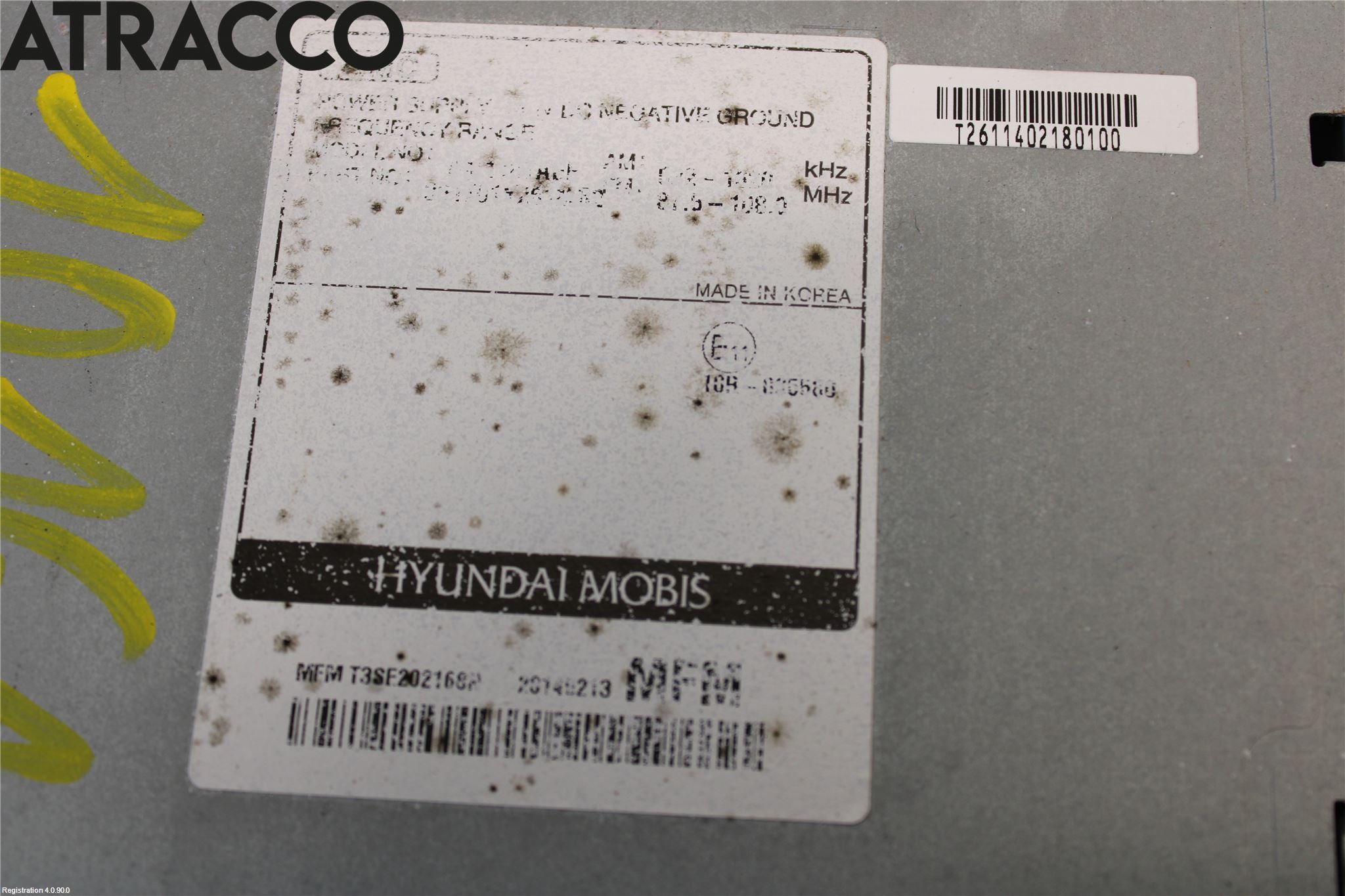 Kia PICANTO 12-17 Stereo Radio Med Cd