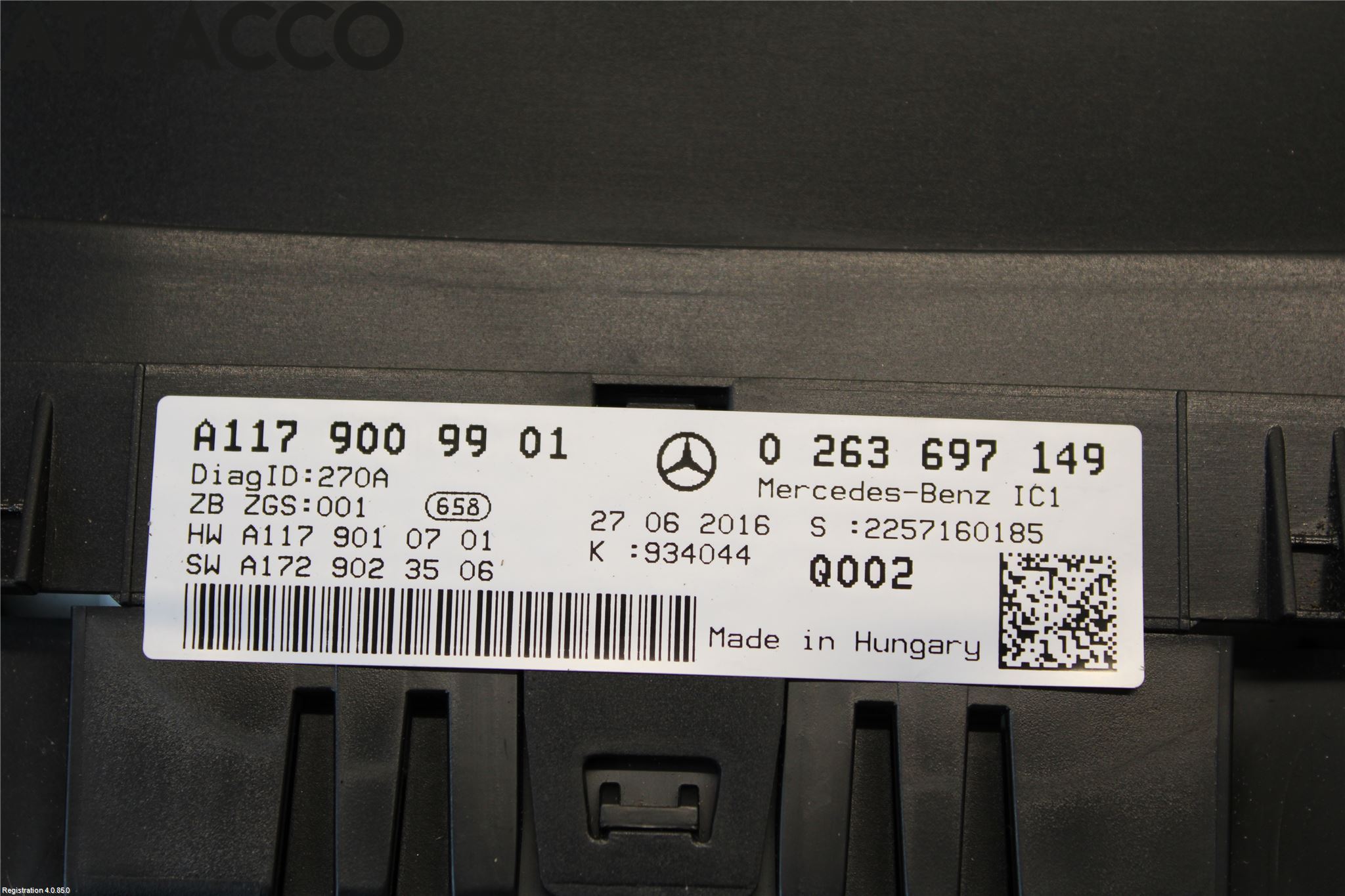 Mercedes-Benz MB CLA-KLASS (C117/X117) 13-19 Instr Kombinert