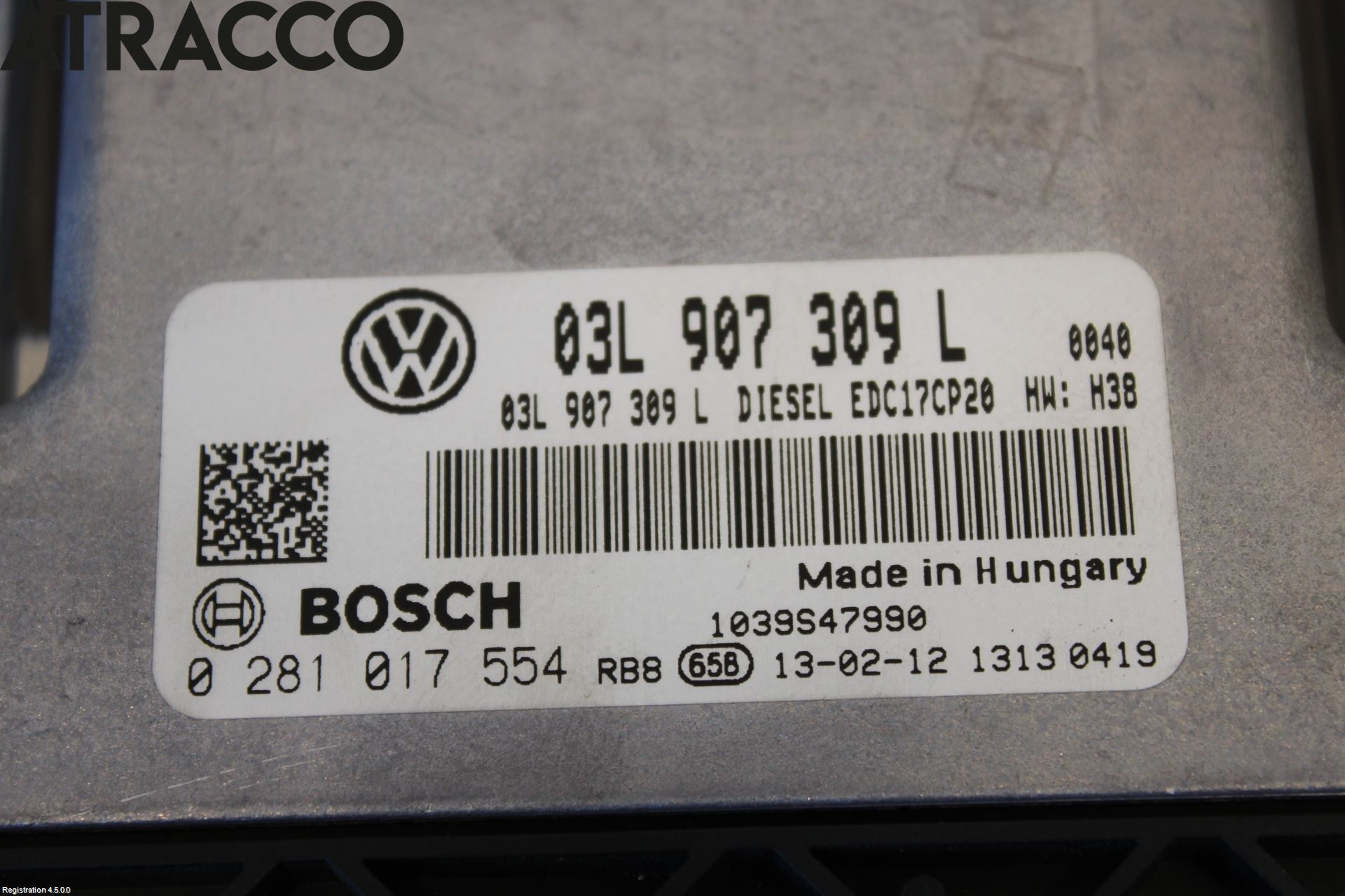 Volkswagen VW TRANSP/CARAVELLE (T5) 04-15 Styreenhet Innsprøytning