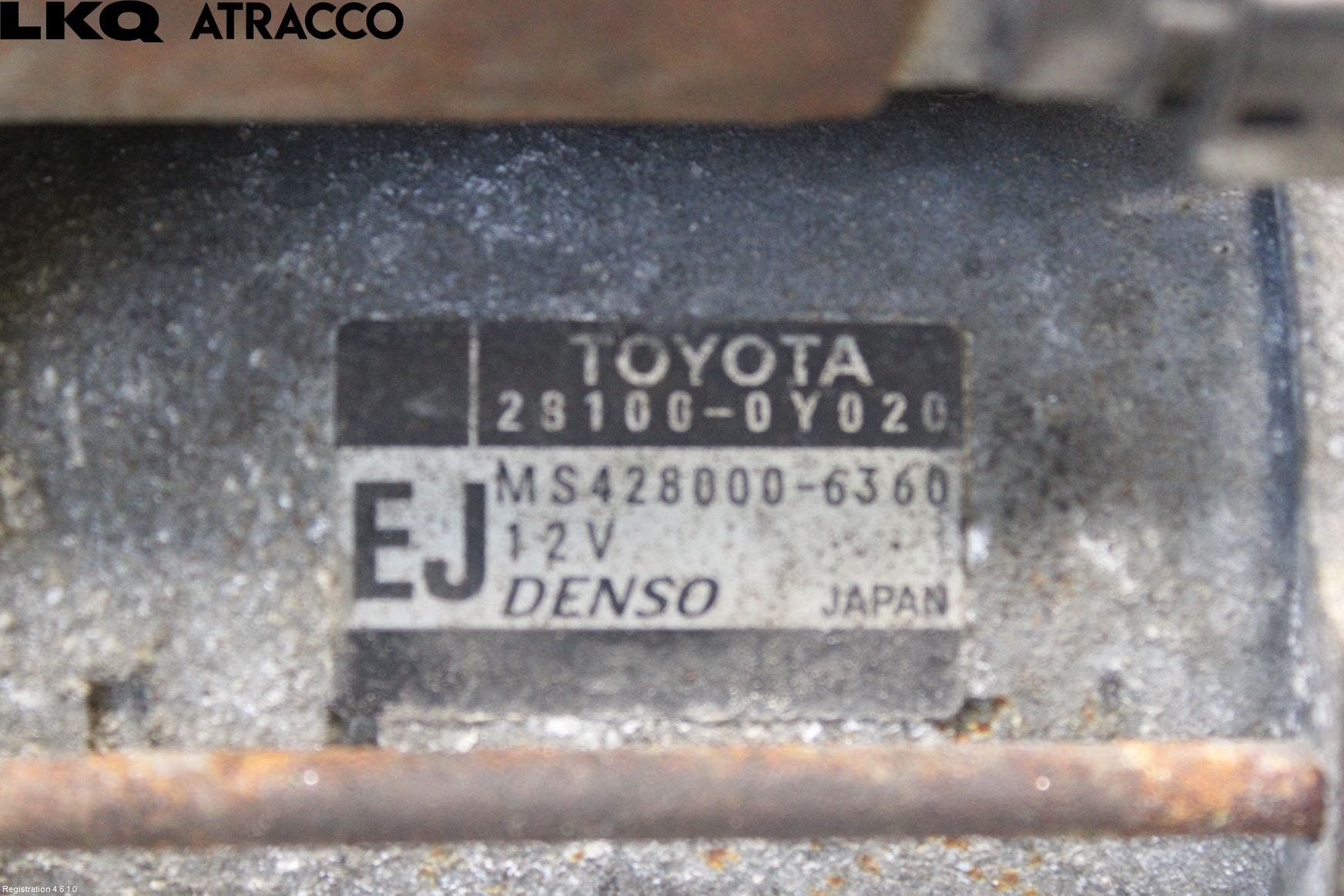 Toyota AURIS 10-12 Startmotor