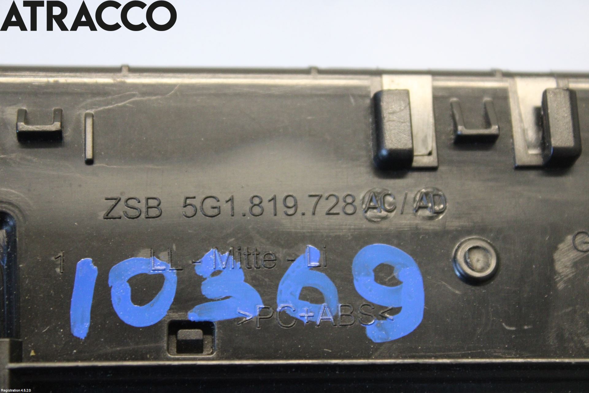 Volkswagen VW GOLF / E-GOLF VII 13-20 Dashbord Kanal - Dyse