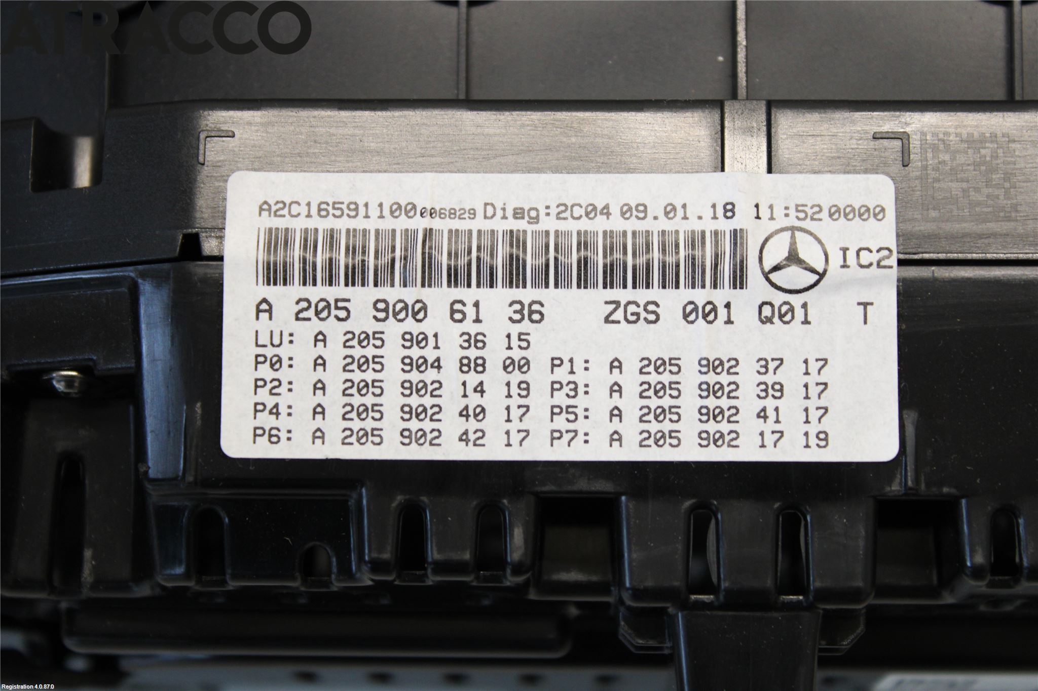 Mercedes-Benz MB C-KLASS (W205) 14-21 Instr Kombinert